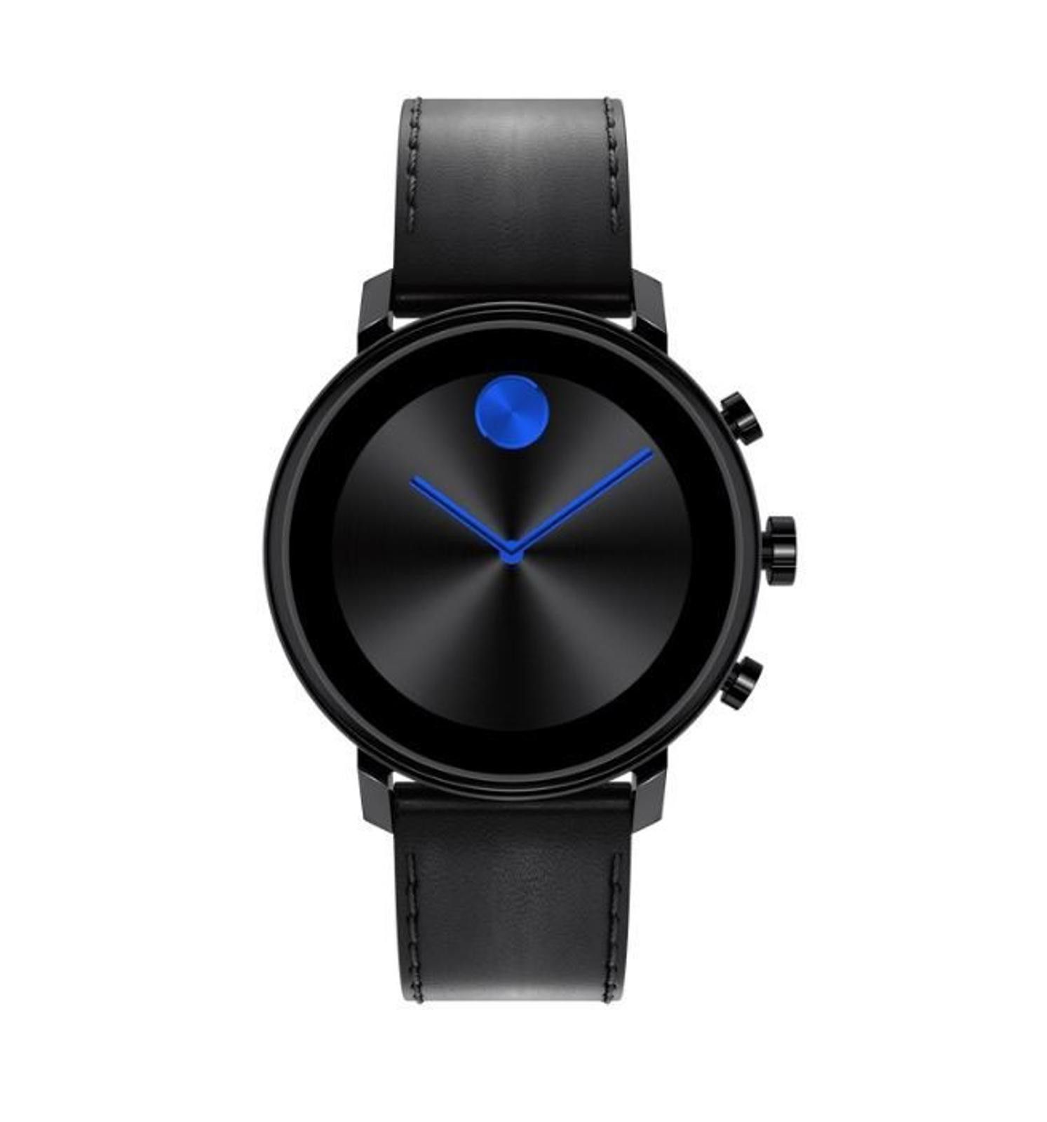 Movado Movado Connect 2.0 42mmBlackDigital Smartwatch Leather Size ONE SIZE - 1 Thumbnail