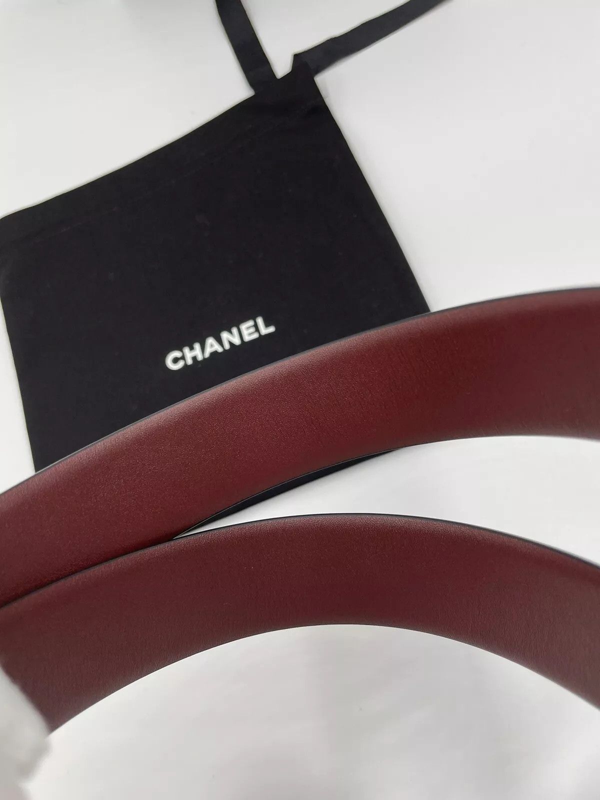 Chanel Chanel Reversible Interlocking CC Leather Belt Size ONE SIZE - 3 Thumbnail
