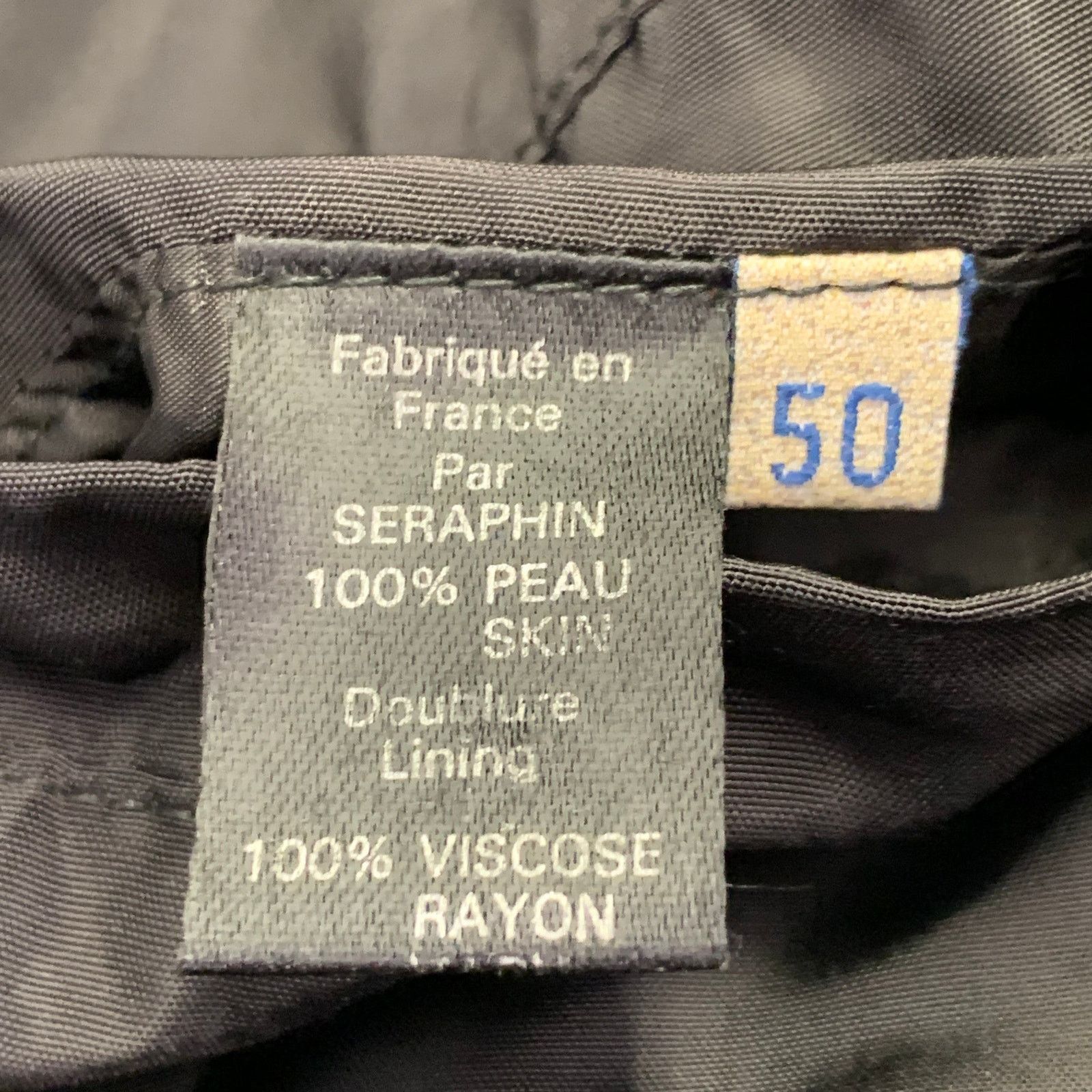 SERAPHIN SERAPHIN Size 40 Black Reversible Leather Zip Up Coat Size US L / EU 52-54 / 3 - 5 Thumbnail