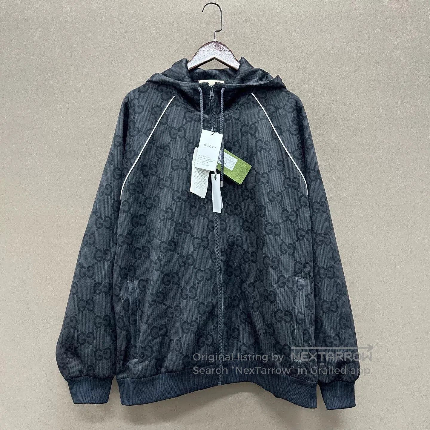 Gucci Black Patterned Zip-Up Hoodie. Size US XXL / EU 58 / 5 - 1 Thumbnail
