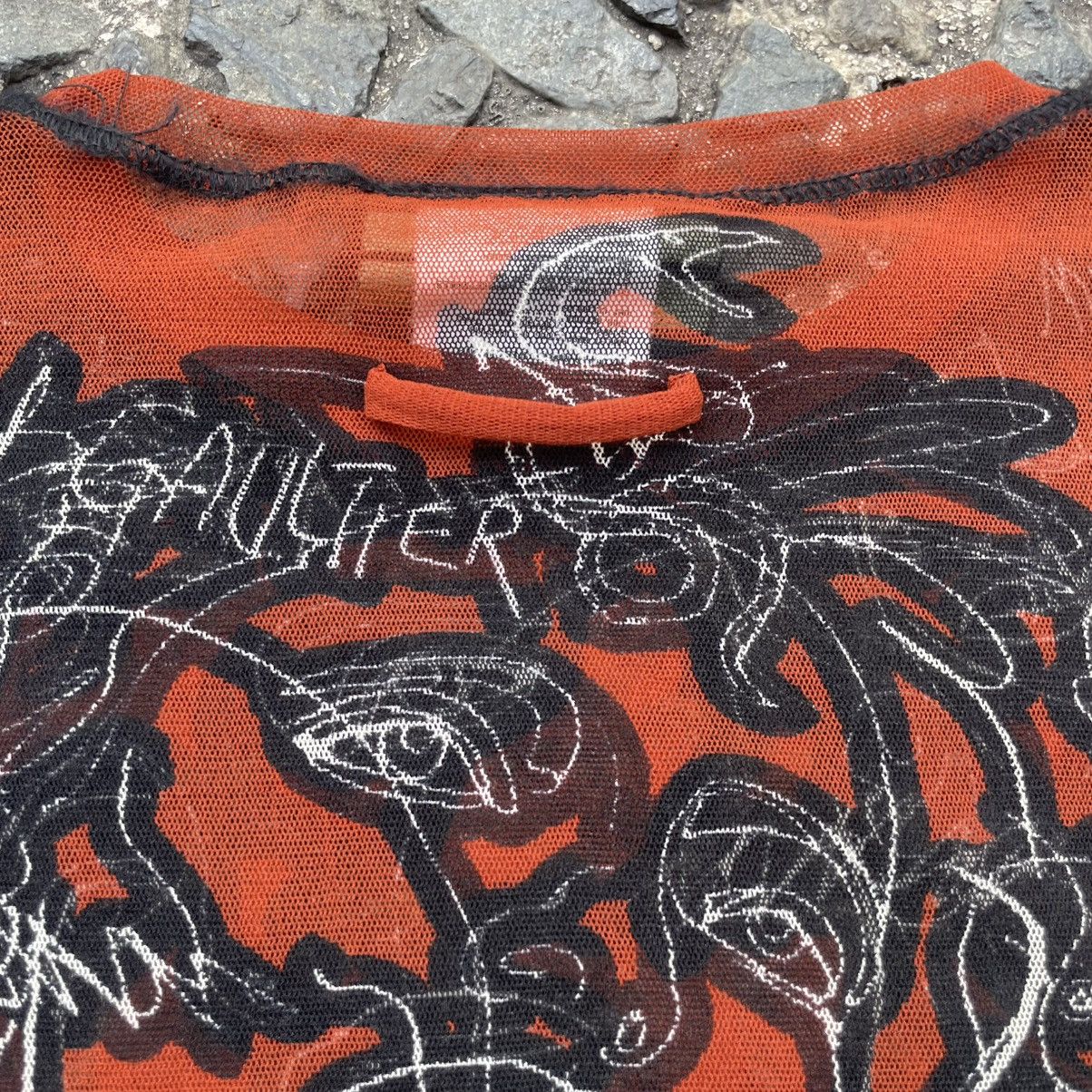 Jean Paul Gaultier JEAN PAUL GAULTIER SKETCHBOOK FACES MESH LONGSLEEVE SHIRT Size M / US 6-8 / IT 42-44 - 7 Thumbnail