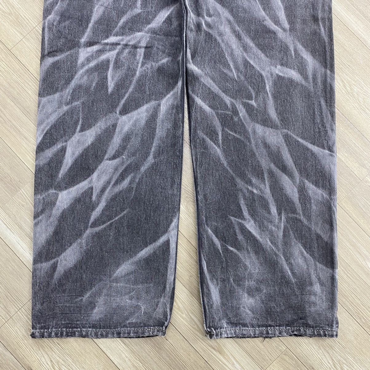 Levi's Vintage Clothing Y2K Vintage Levis Clawmark Grunge Black Faded Baggy Jeans Size US 27 - 9 Thumbnail