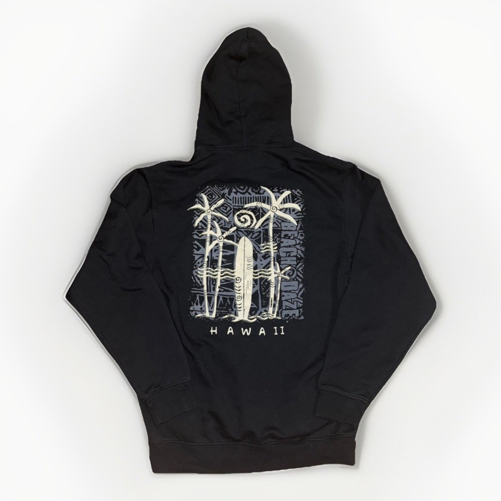 Stussy × Vintage Stüssy Inspired Hawaiian Surf Hoodie Black M Y2K Streetwear Size US M / EU 48-50 / 2 - 1 Thumbnail