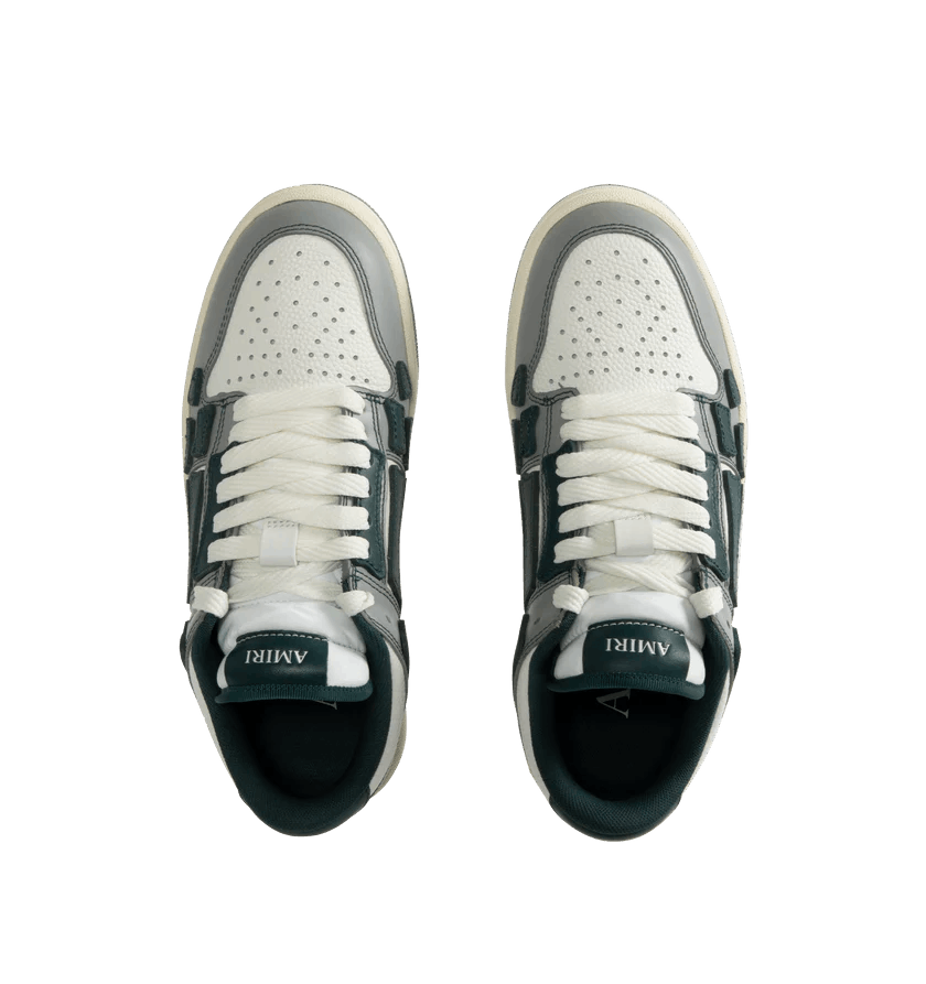 Amiri o1h1sh10525 Varsity Skel Low Top Sneaker in Evergreen Size US 12 / EU 45 - 2 Thumbnail