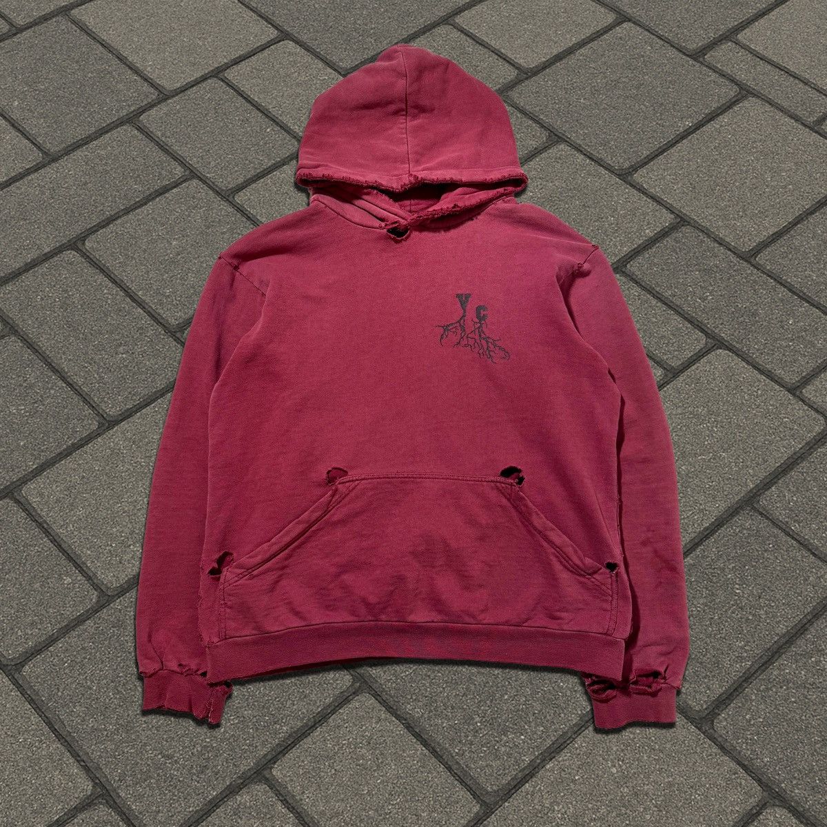 Raf Simons AW02 Raf Simons Red Virginia Creeper Roots Hoodie Size US S / EU 44-46 / 1 - 3 Thumbnail