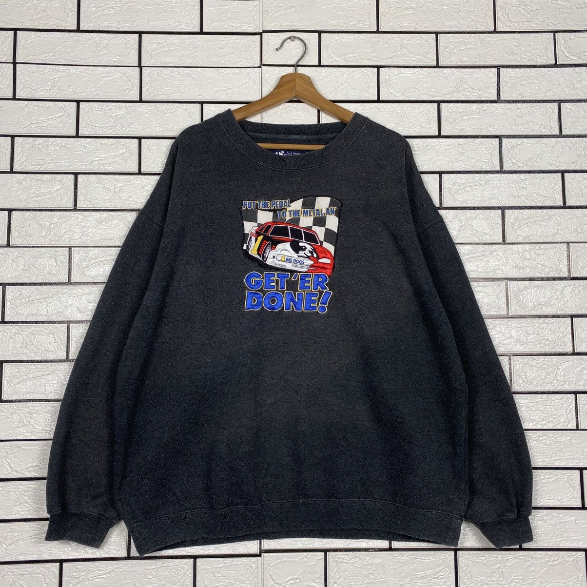 Japanese Brand 📌Vintage Sweatshirt Big Dogs Big Logo Embroidery Size US XL / EU 56 / 4 - 2 Thumbnail