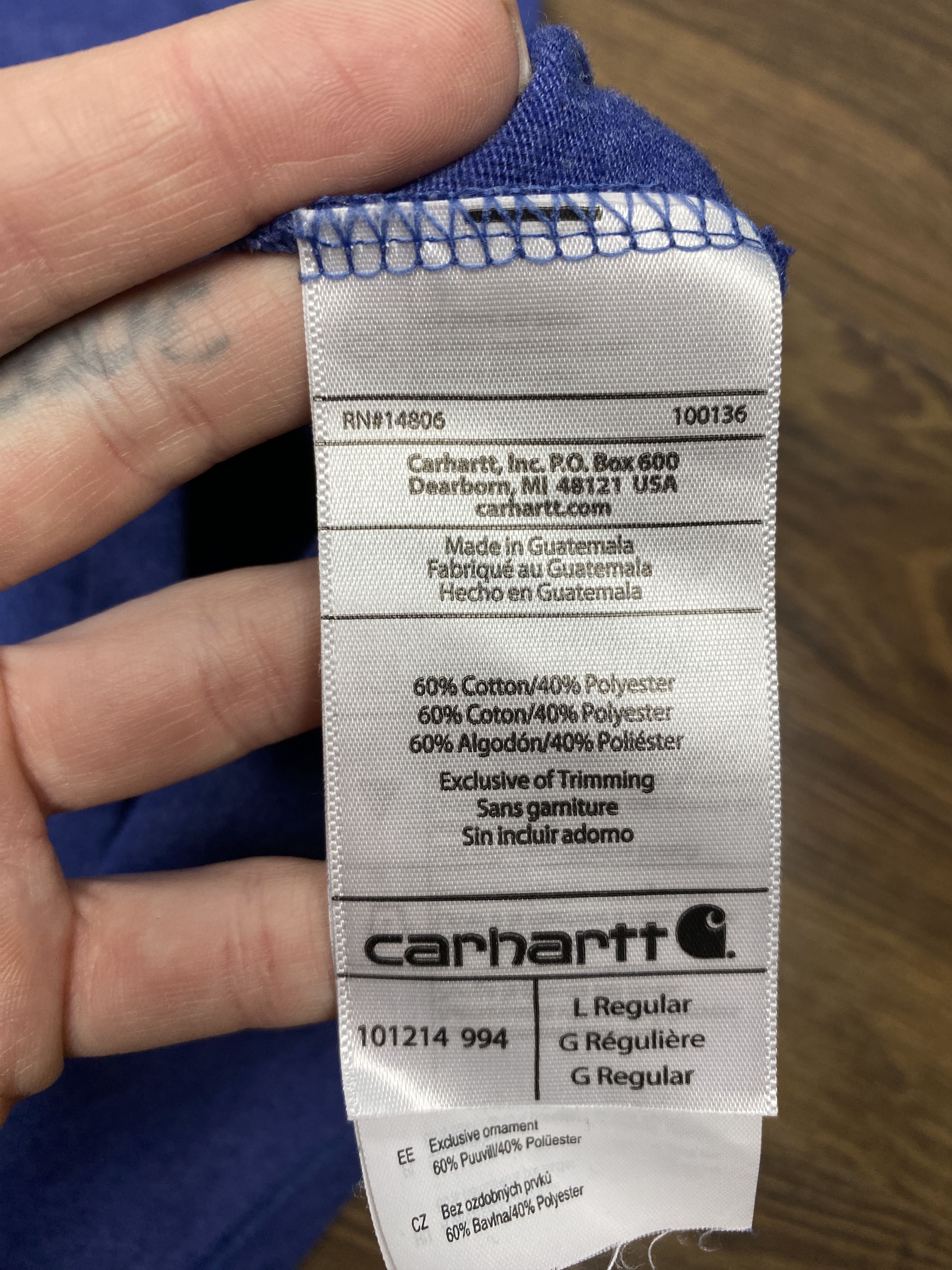 Carhartt Carhartt Workwear Vintage crew neck t-shirt Size US L / EU 52-54 / 3 - 5 Thumbnail