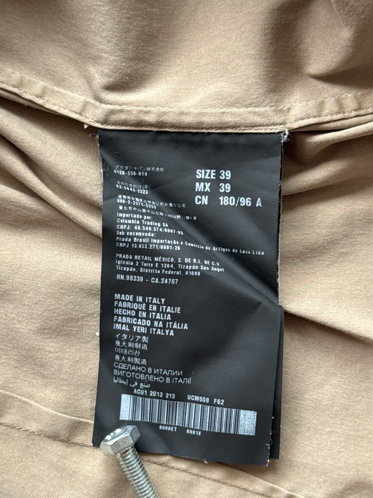 Prada PRADA Shirt Button Up Long Sleeve Brown Size US L / EU 52-54 / 3 - 8 Thumbnail