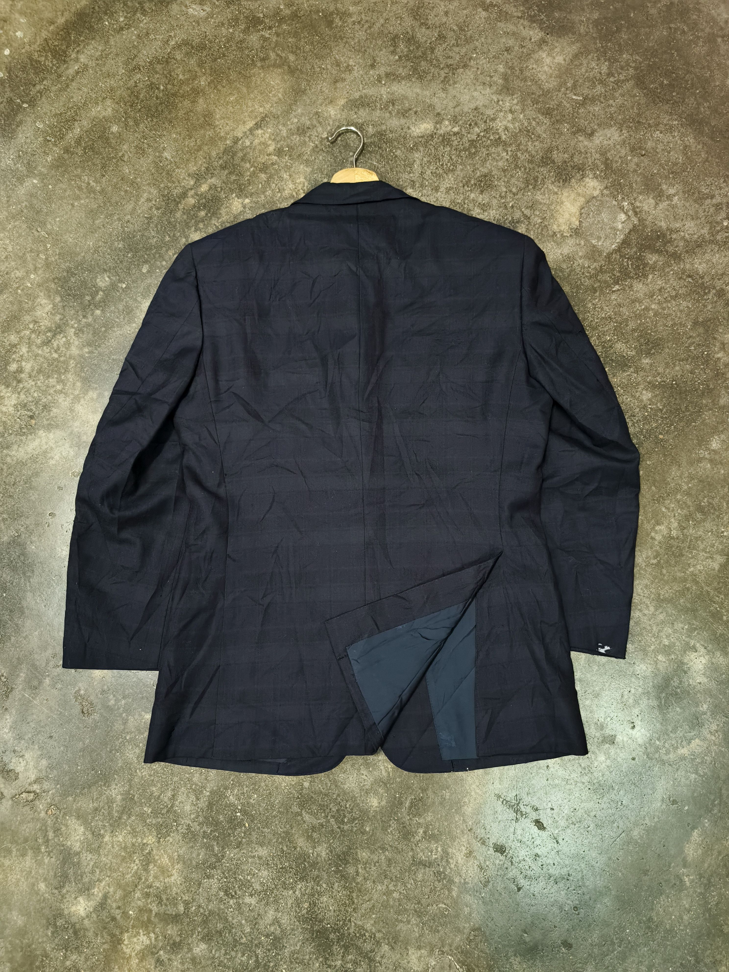 Burberry VINTAGE BURBERRY PLAID DISTRESSED BLAZER JACKET Size 42R - 8 Thumbnail