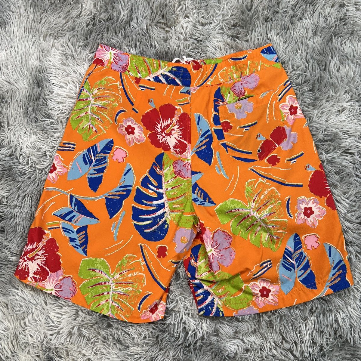 Designer × Polo Ralph Lauren RARE Vintage Polo Sport Floral Print Swim Trunks (Size 34) Size US 34 / EU 50 - 2 Thumbnail