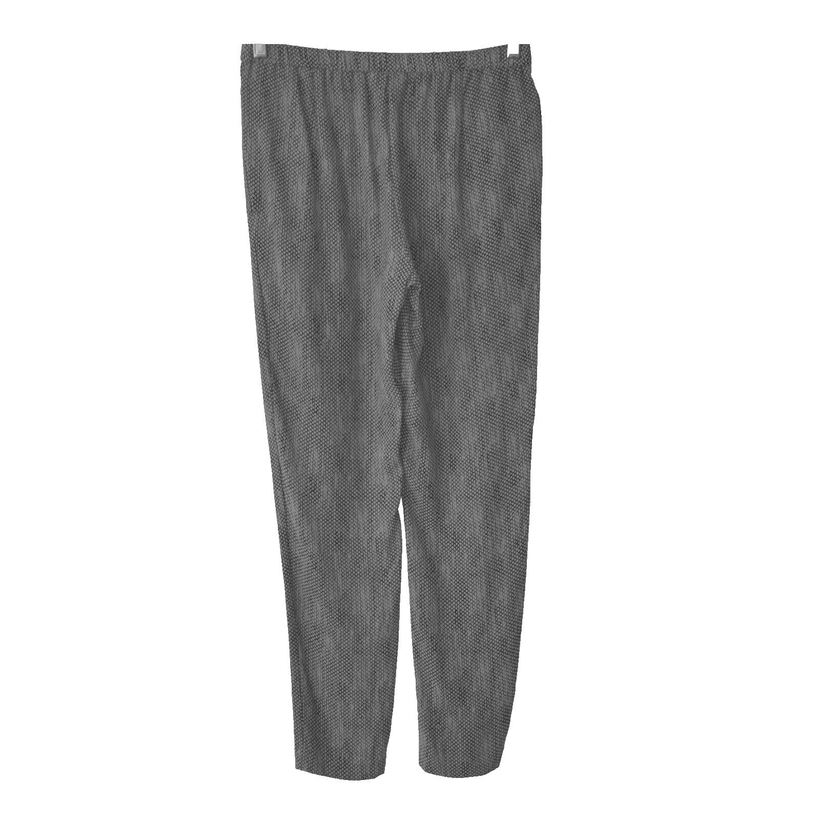 Eileen Fisher EILEEN FISHER Grey Snake Printed Silk Petite Pants Size PP Size 26" / US 2 / IT 38 - 3 Thumbnail