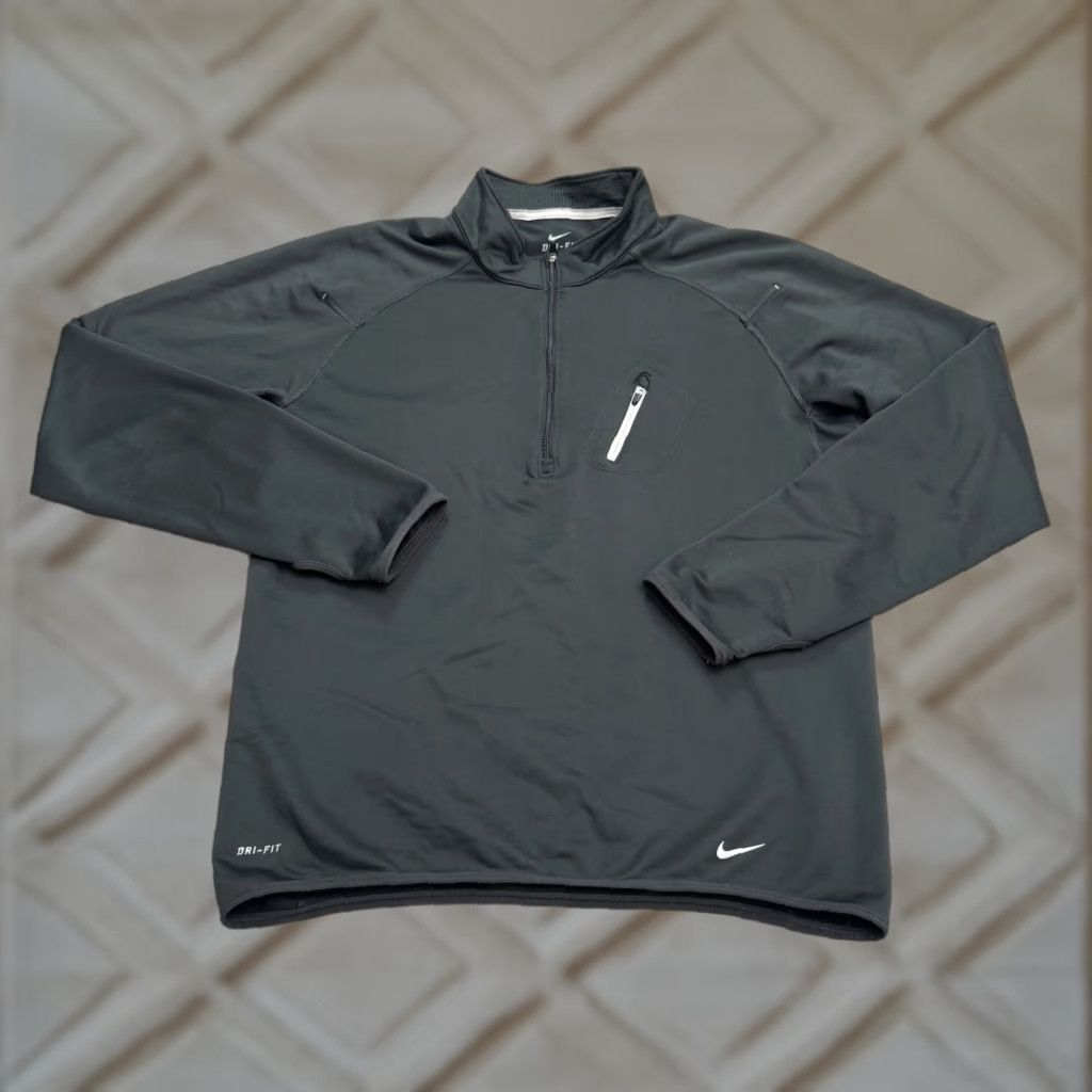Nike Nike Dri-Fit Element Shield Thermal 1/4 Zip Pullover Jacket Mens Medium Gray Size US M / EU 48-50 / 2 - 1 Thumbnail