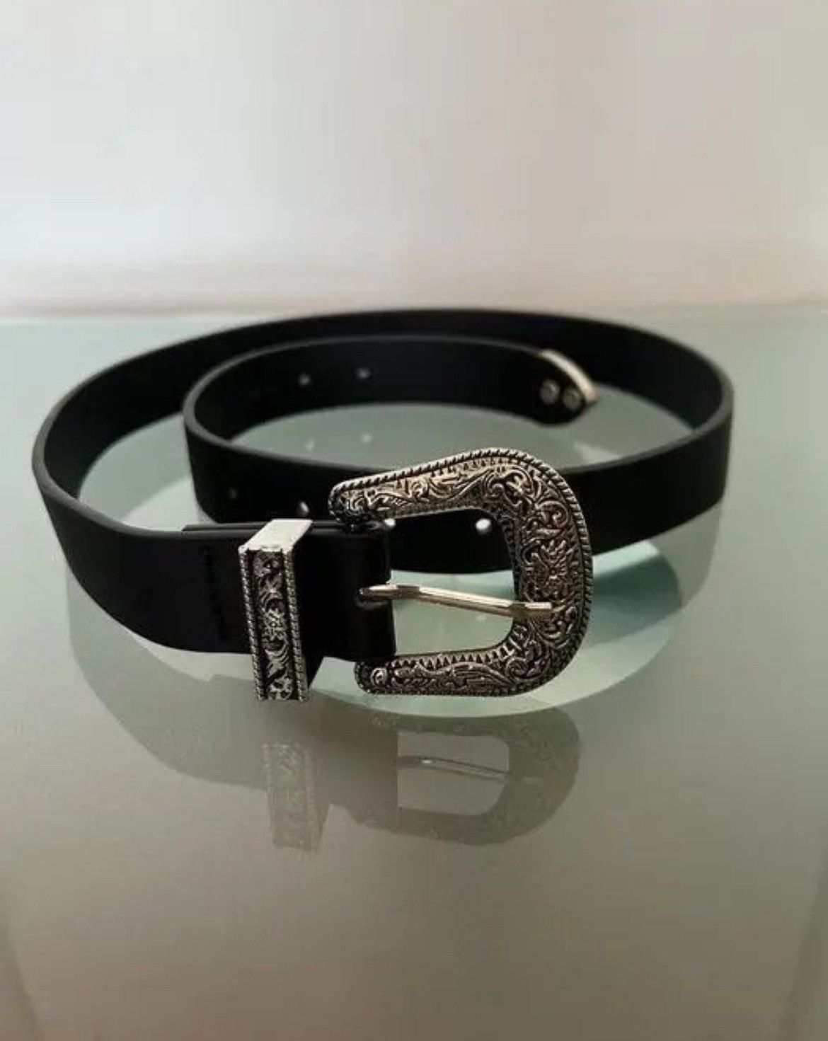 Japanese Brand × Vintage Y2K Buckle Belt (black) Size 32 - 7 Thumbnail