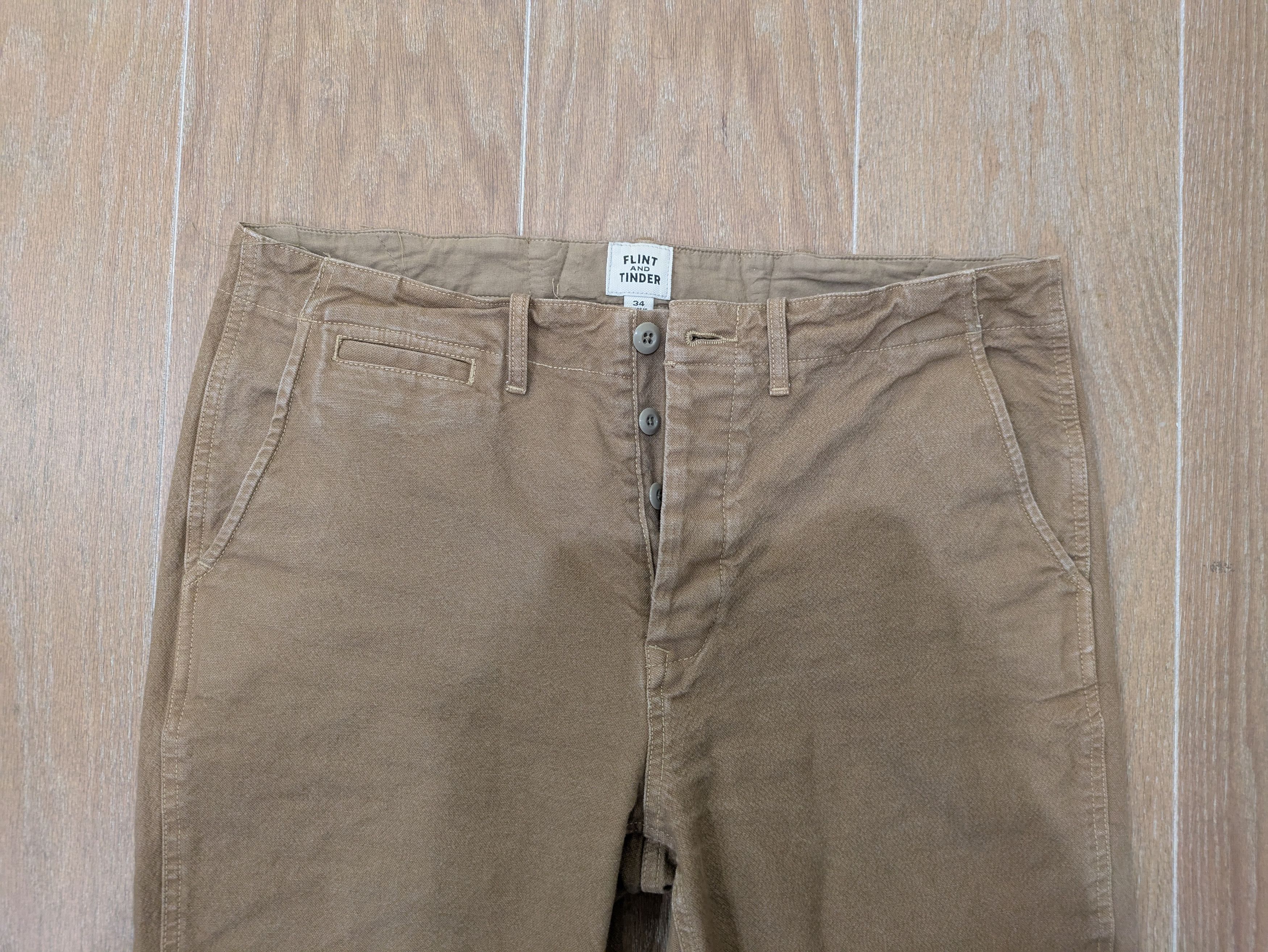 Flint And Tinder Flint and Tinder Seeded Canvas Workpants 34x31 Size US 34 / EU 50 - 3 Thumbnail