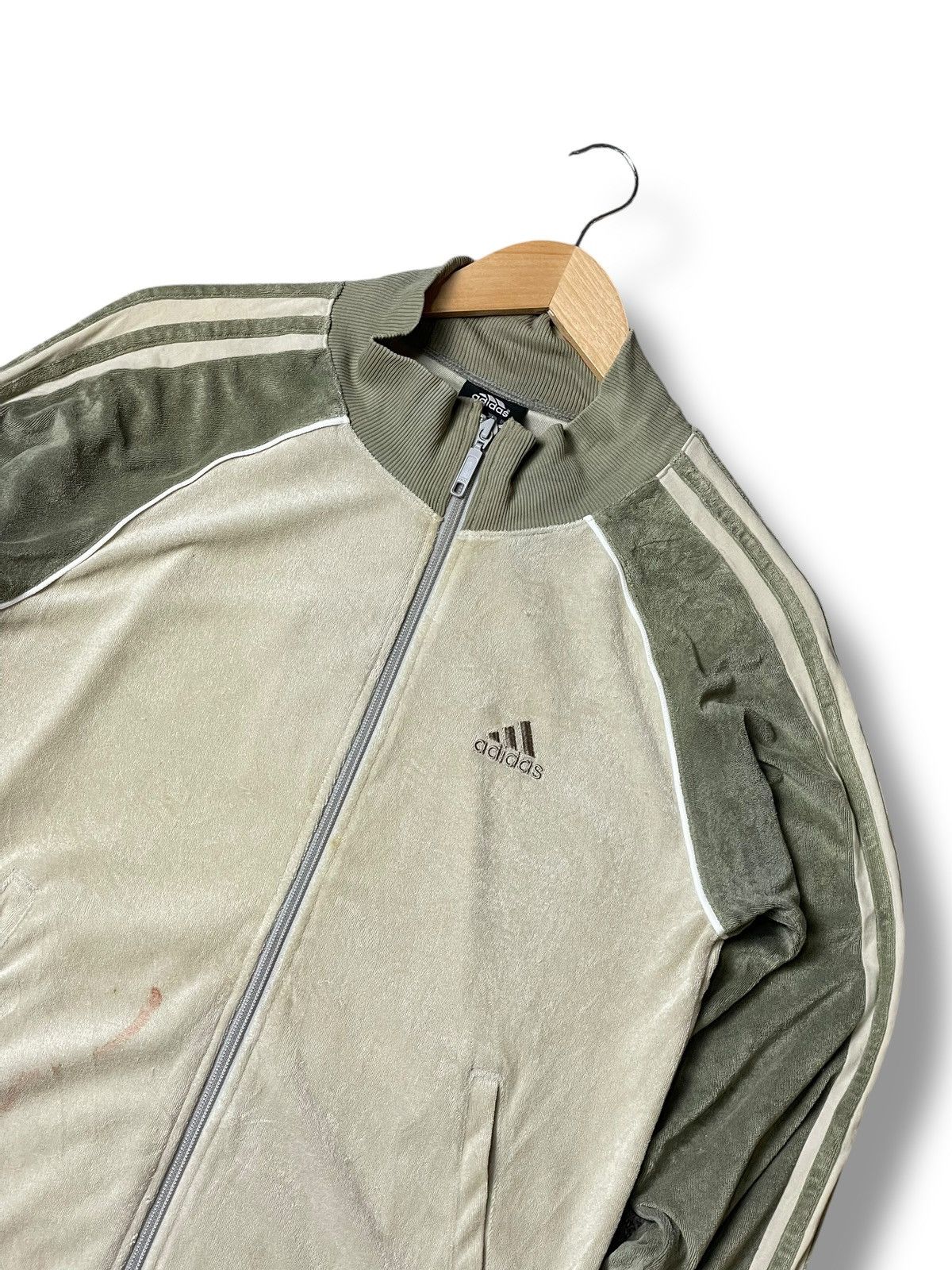 Adidas × Vintage ADIDAS Fleece Track Sportswear Jacket (104) Size US S / EU 44-46 / 1 - 2 Thumbnail