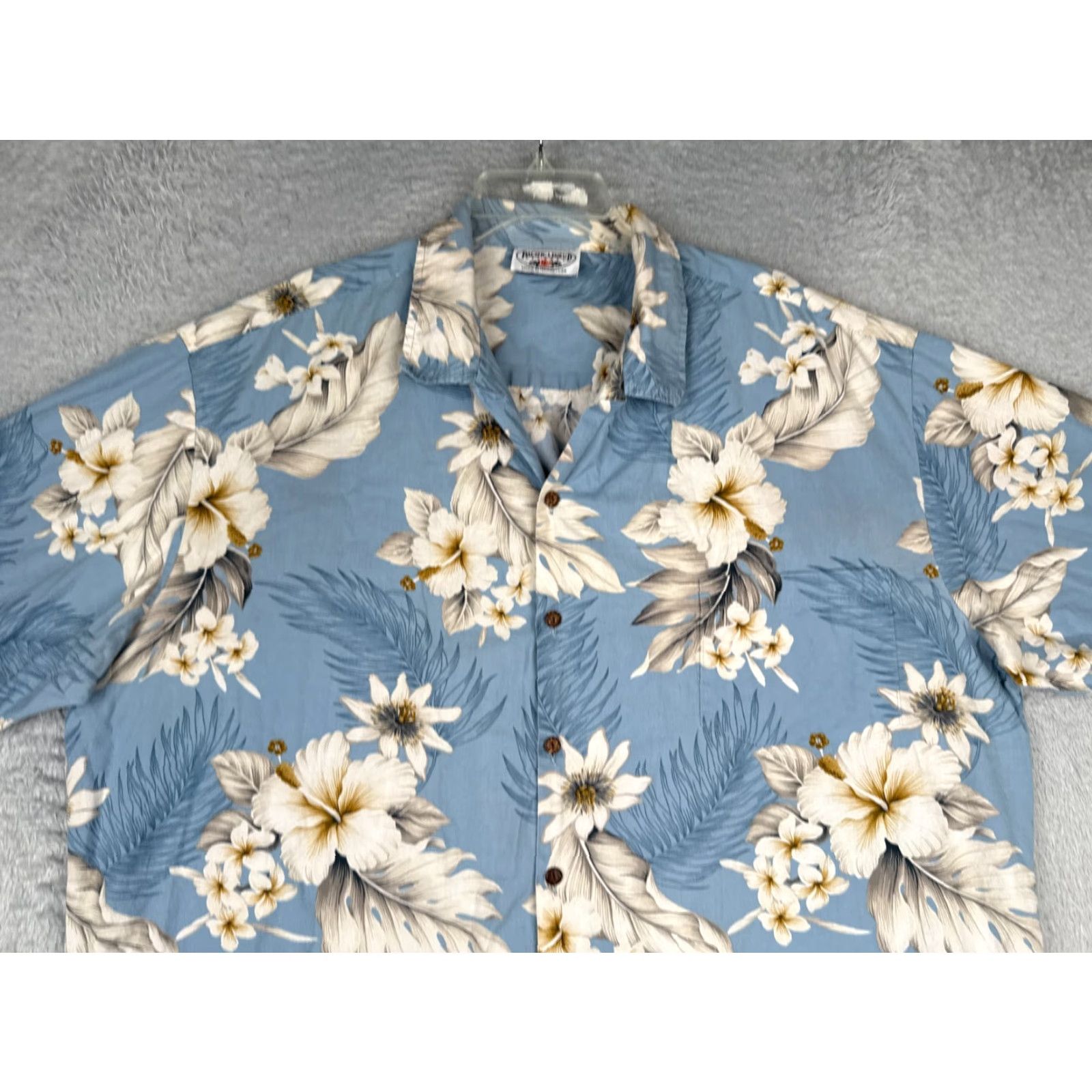 Vintage VINTAGE Pacific Legend Shirt Men 3XL Blue Floral Palm 100% Cotton Hawaiian Size US XXL / EU 58 / 5 - 4 Thumbnail