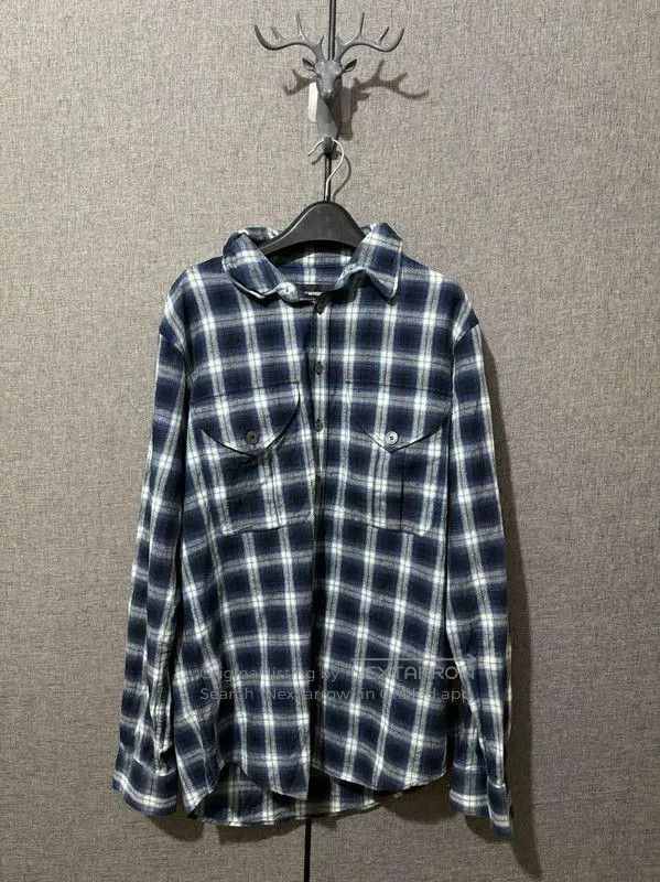 Dsquared2 DSQUARED2 Color Block Cotton Plaid Shirt . Size US M / EU 48-50 / 2 - 1 Thumbnail