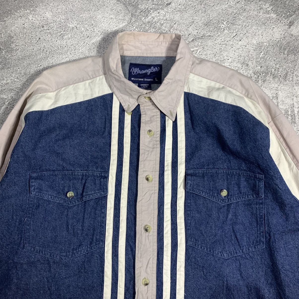 Wrangler Vintage Wrangler Denim Shirt Size US L / EU 52-54 / 3 - 2 Thumbnail