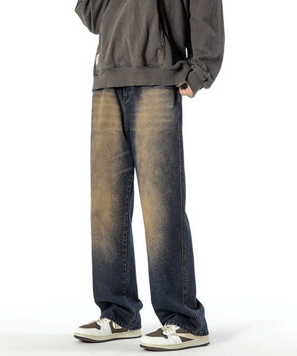 Japanese Brand × Jean Vintage Blue Distressed Washed Wide Leg Jeans Size US 32 / EU 48 - 6 Thumbnail