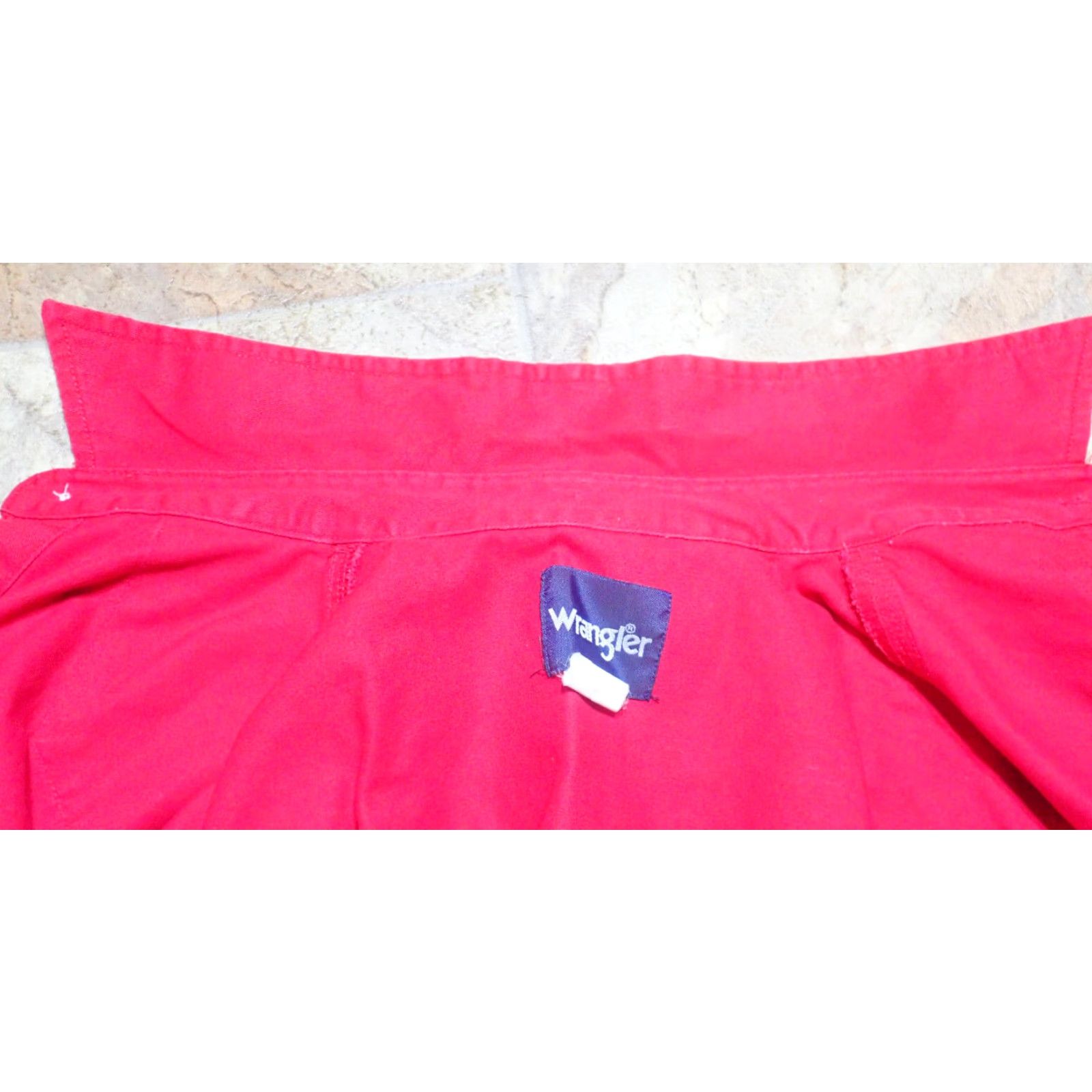 Wrangler Wrangler Mens Large Solid Red Western Pearl Snap Brushpopper Shirt Size US L / EU 52-54 / 3 - 7 Thumbnail