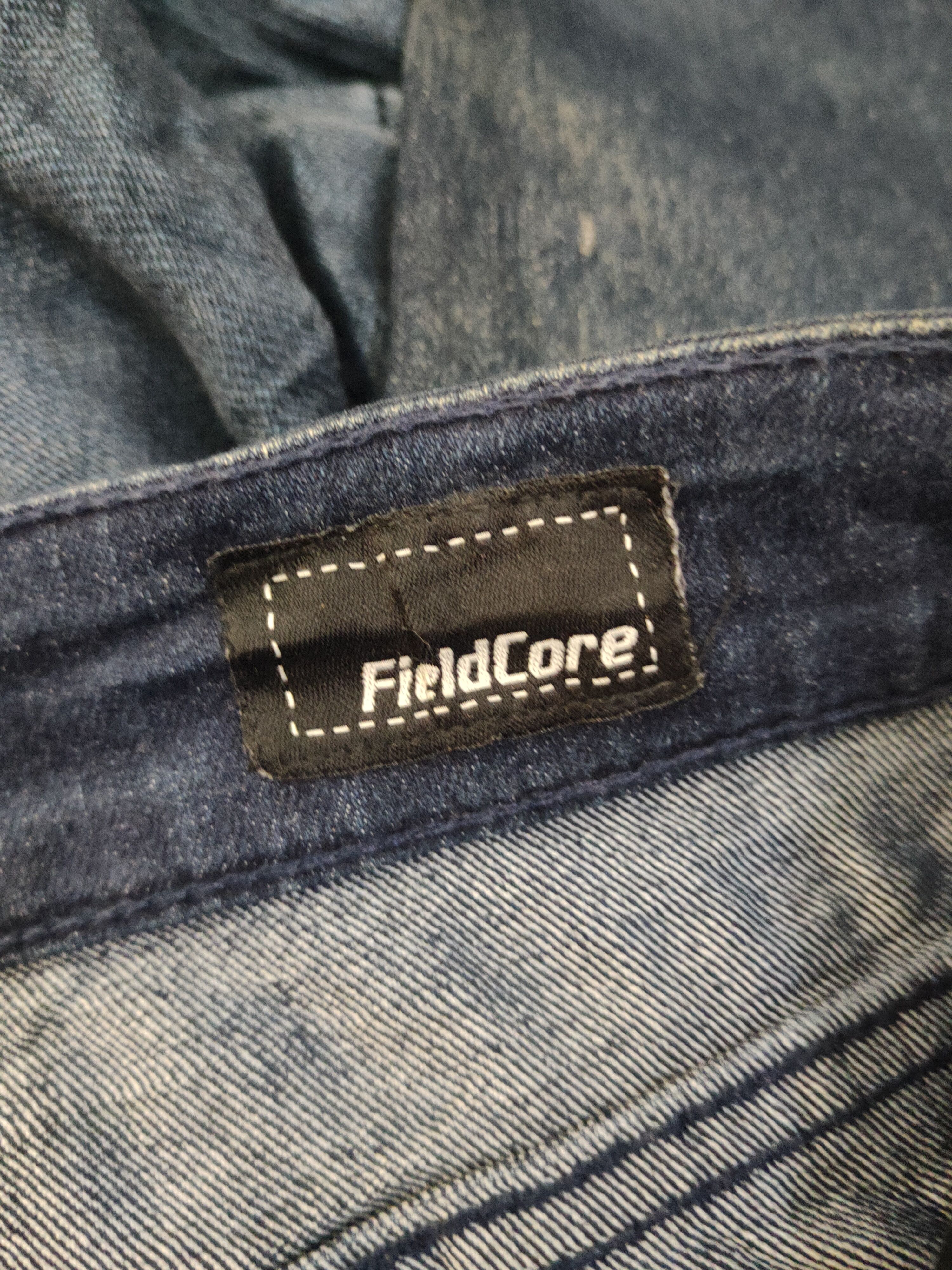 Japanese Brand FieldCore Dark Blue Distressed Ripped denim Jeans #W1995 Size US 34 / EU 50 - 15 Thumbnail