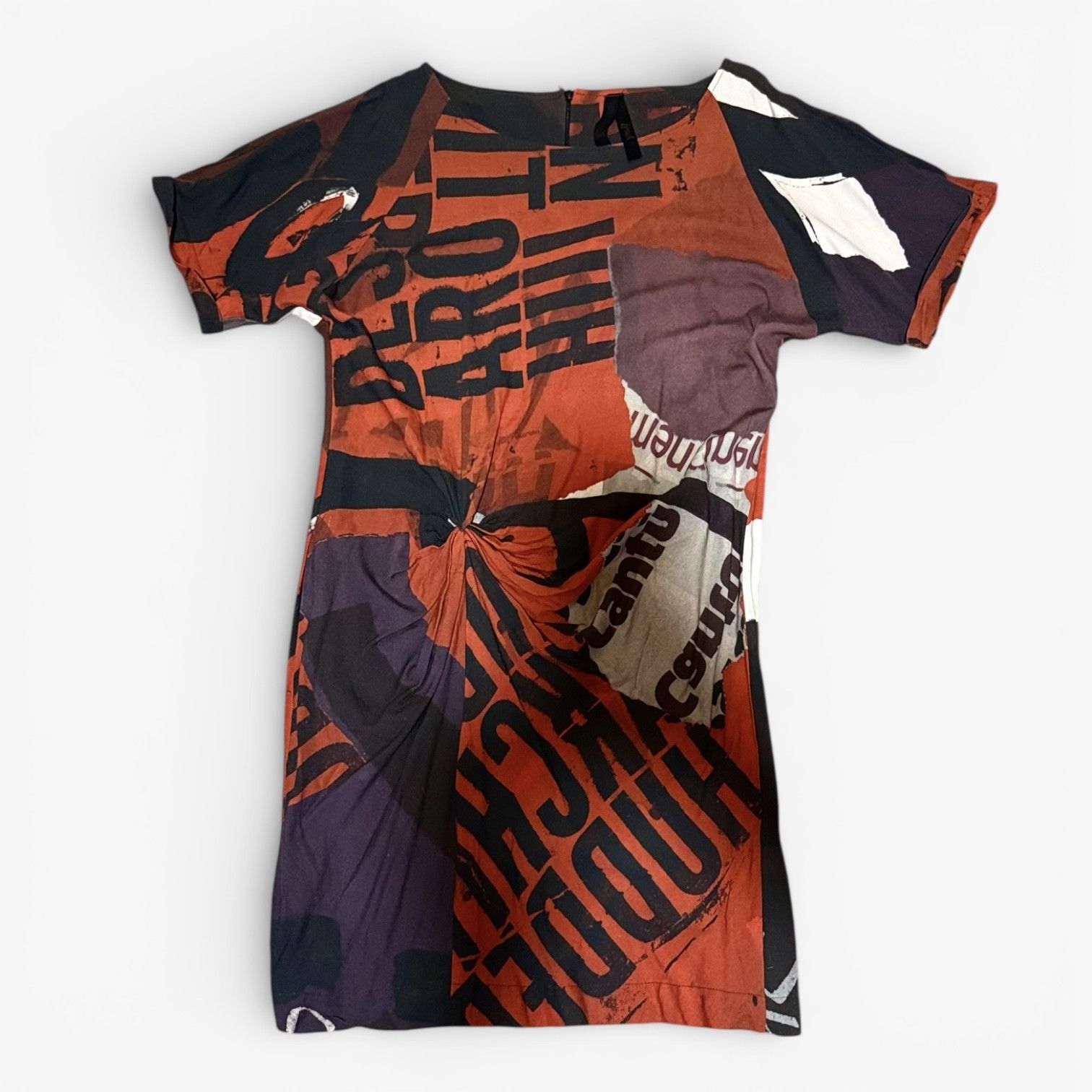 Desigual Desigual Dress Newspaper Print Y2K Size L / US 10 / IT 46 - 13 Thumbnail