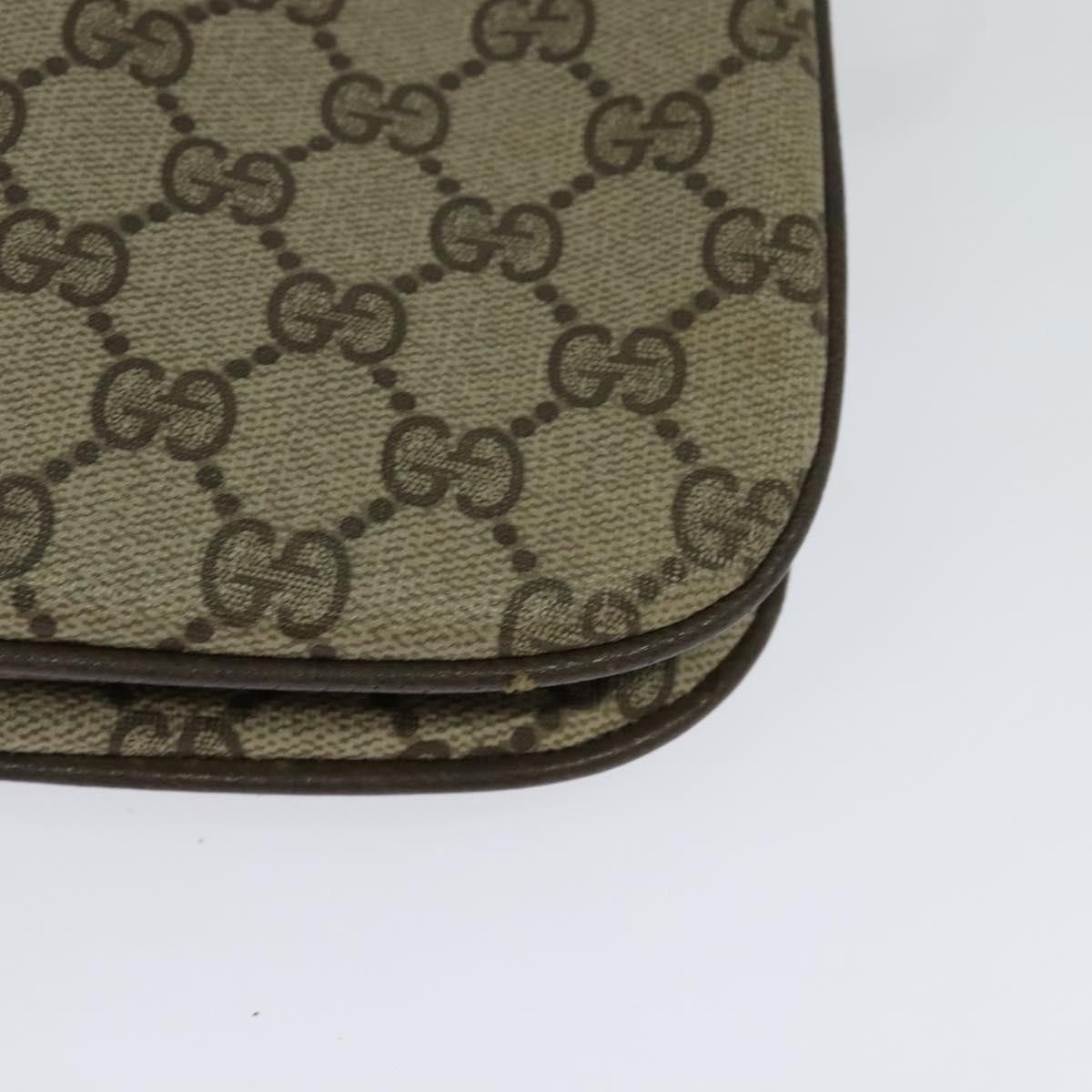 Gucci GUCCI GG Supreme Web Sherry Line Bag Pvc Beige Gold 10 02 Size ONE SIZE - 13 Thumbnail