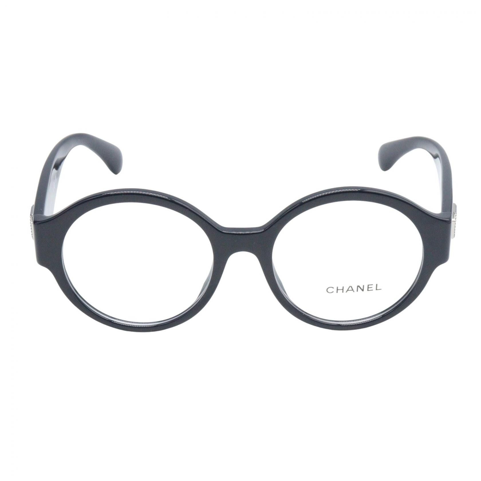 Chanel Chanel CHANEL Non Prescription Acetate Eyeglasses Textile Glasses 3437A1462 DUTY FREE for USA Size ONE SIZE - 1 Thumbnail
