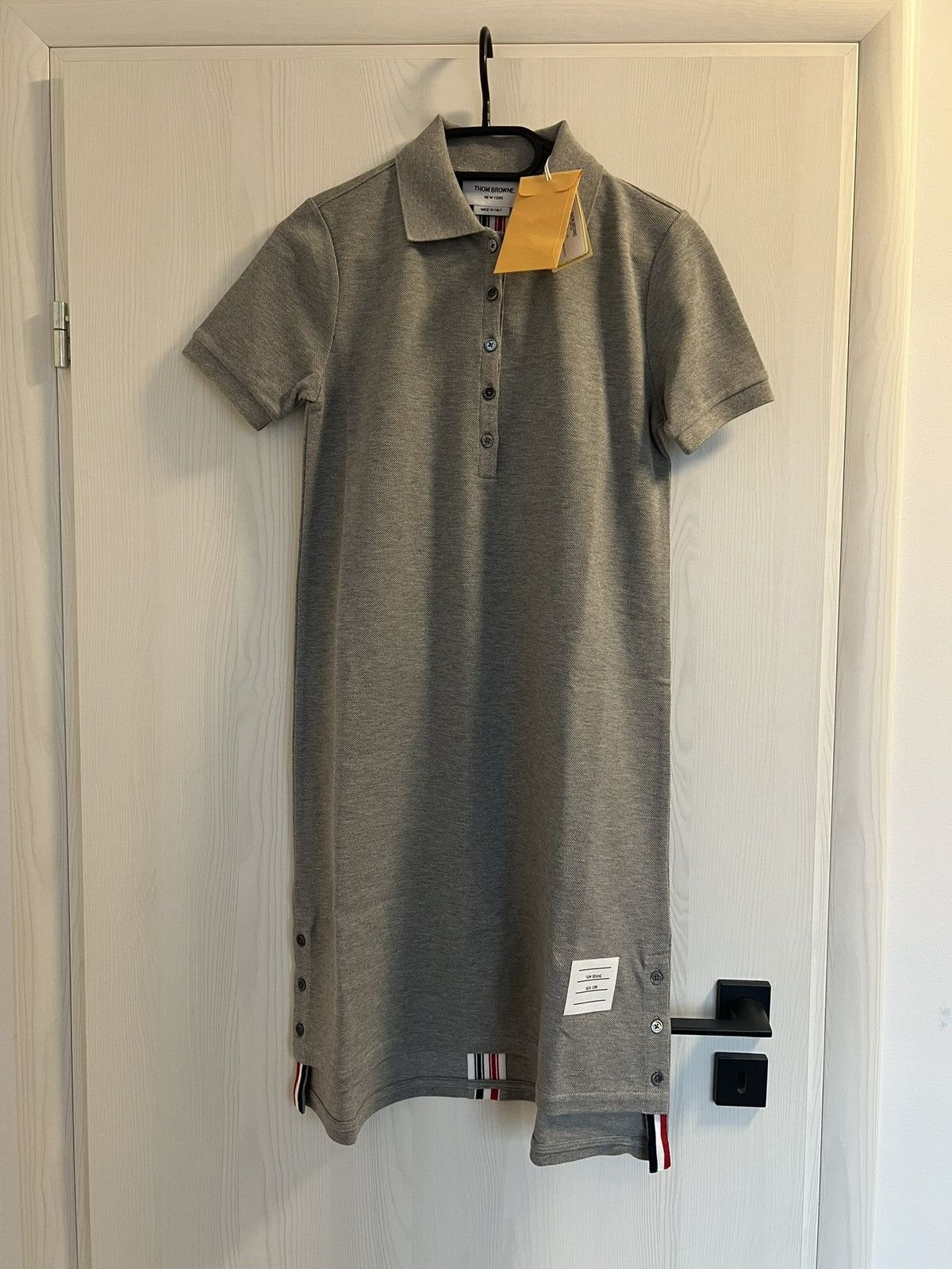 Thom Browne Knee-Length Polo Dress W/ Center Back RWB Stripe Size M / US 6-8 / IT 42-44 - 6 Thumbnail