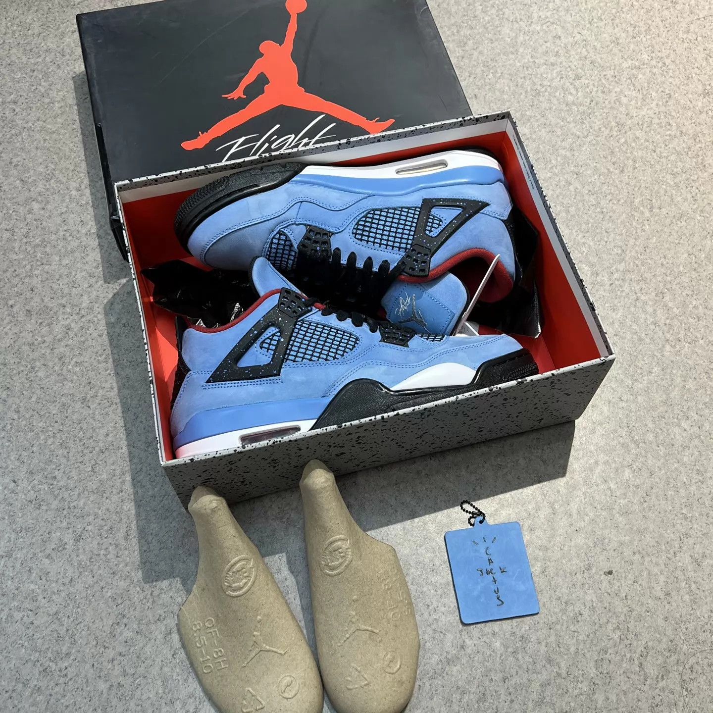 Nike Air Jordan 4 x Travis Scott Glacier Blue Size 43 Size US 10 / EU 43 - 9 Thumbnail