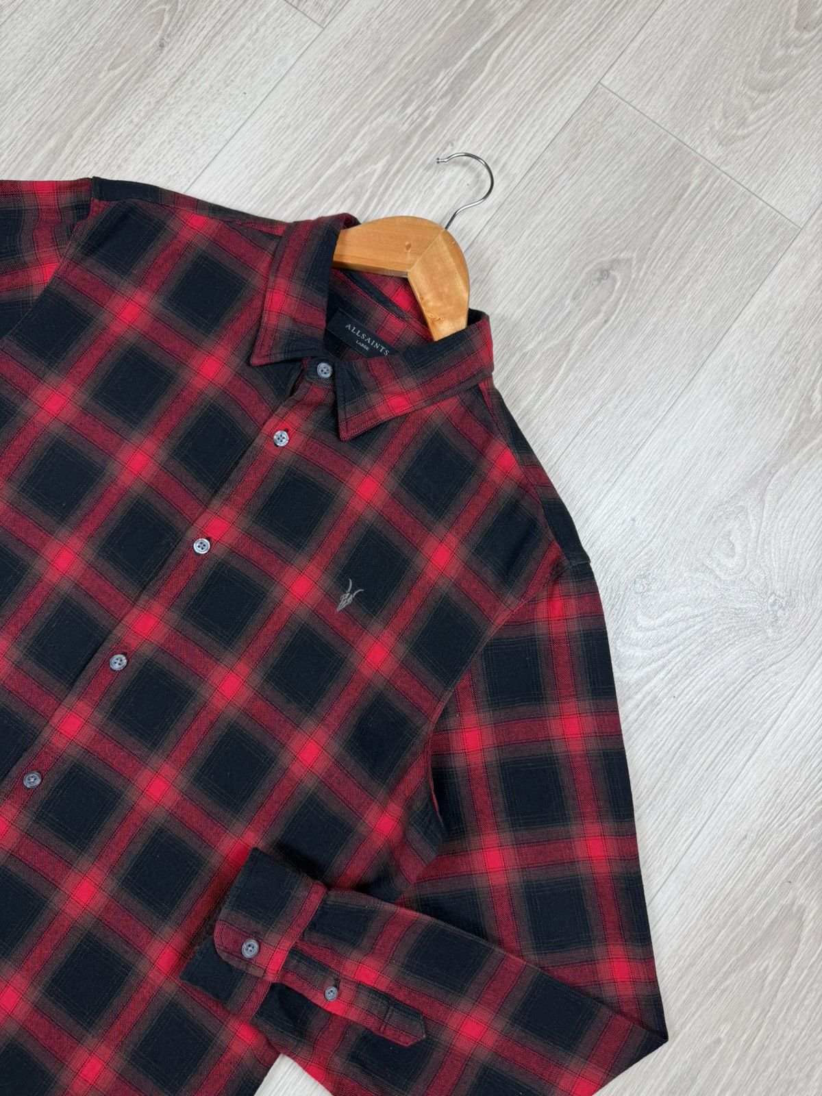 Allsaints Allsaints Windham LS Shirt Light Flannel Checkered Size L Size US L / EU 52-54 / 3 - 2 Thumbnail