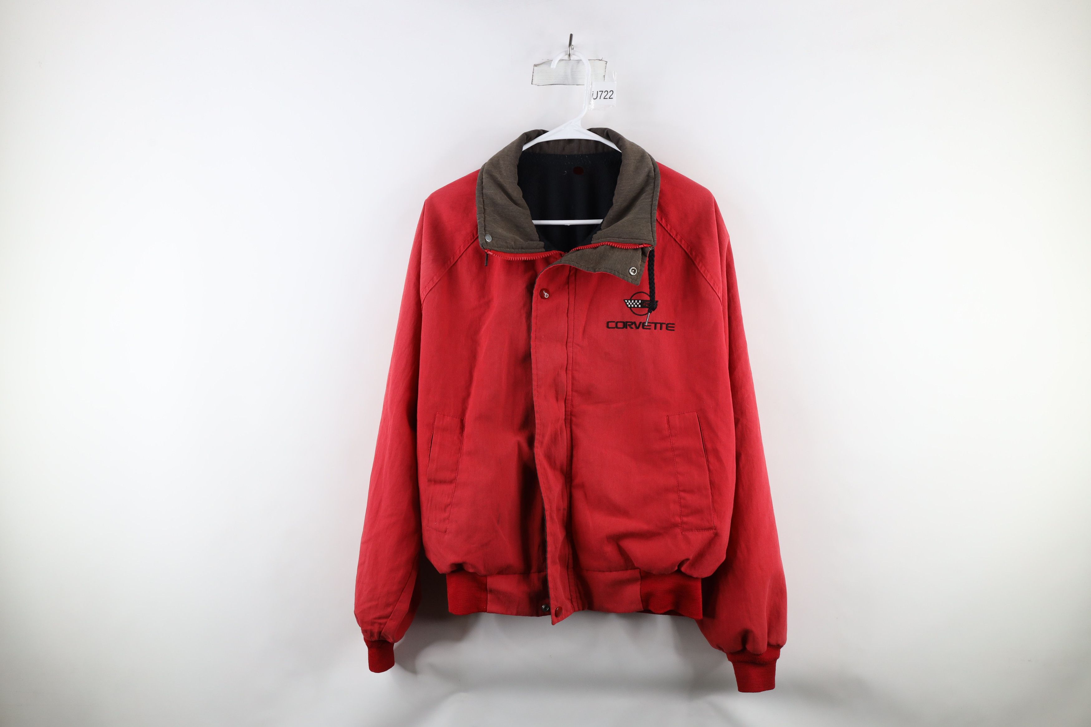 Vintage Vintage 90s Out Fleece Lined Corvette Racing Jacket USA Size US XL / EU 56 / 4 - 1 Thumbnail