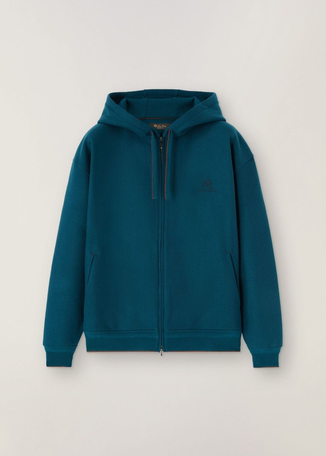 image of Loro Piana O1Loc1C0124 Hooded Bomber Jacket In Green, Men's (Size Small)