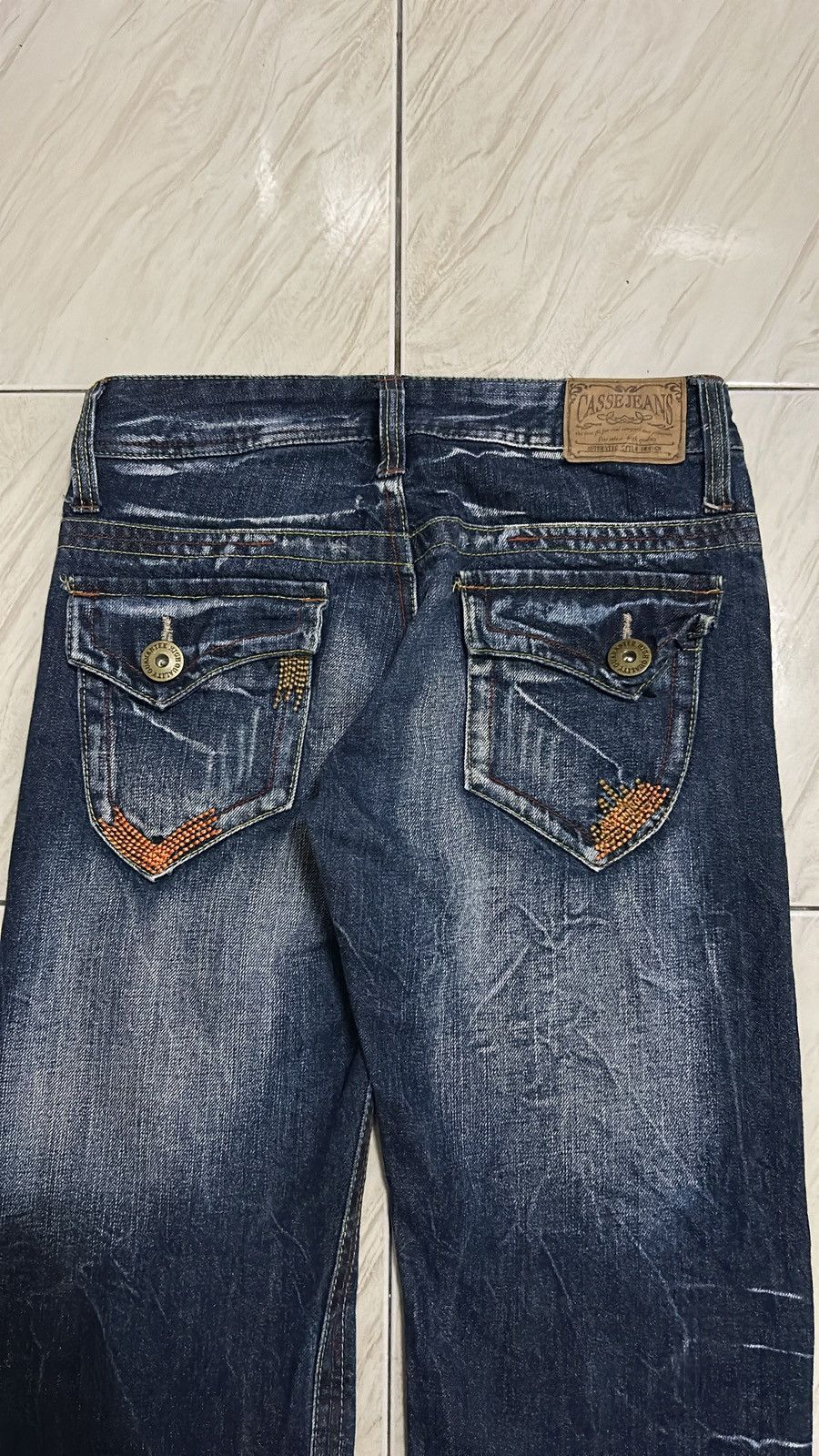 If Six Was Nine × Japanese Brand × Le Grande Bleu (L.G.B.) Casse Jeans Rare Vintage Design Size 28" / US 6 / IT 42 - 9 Thumbnail