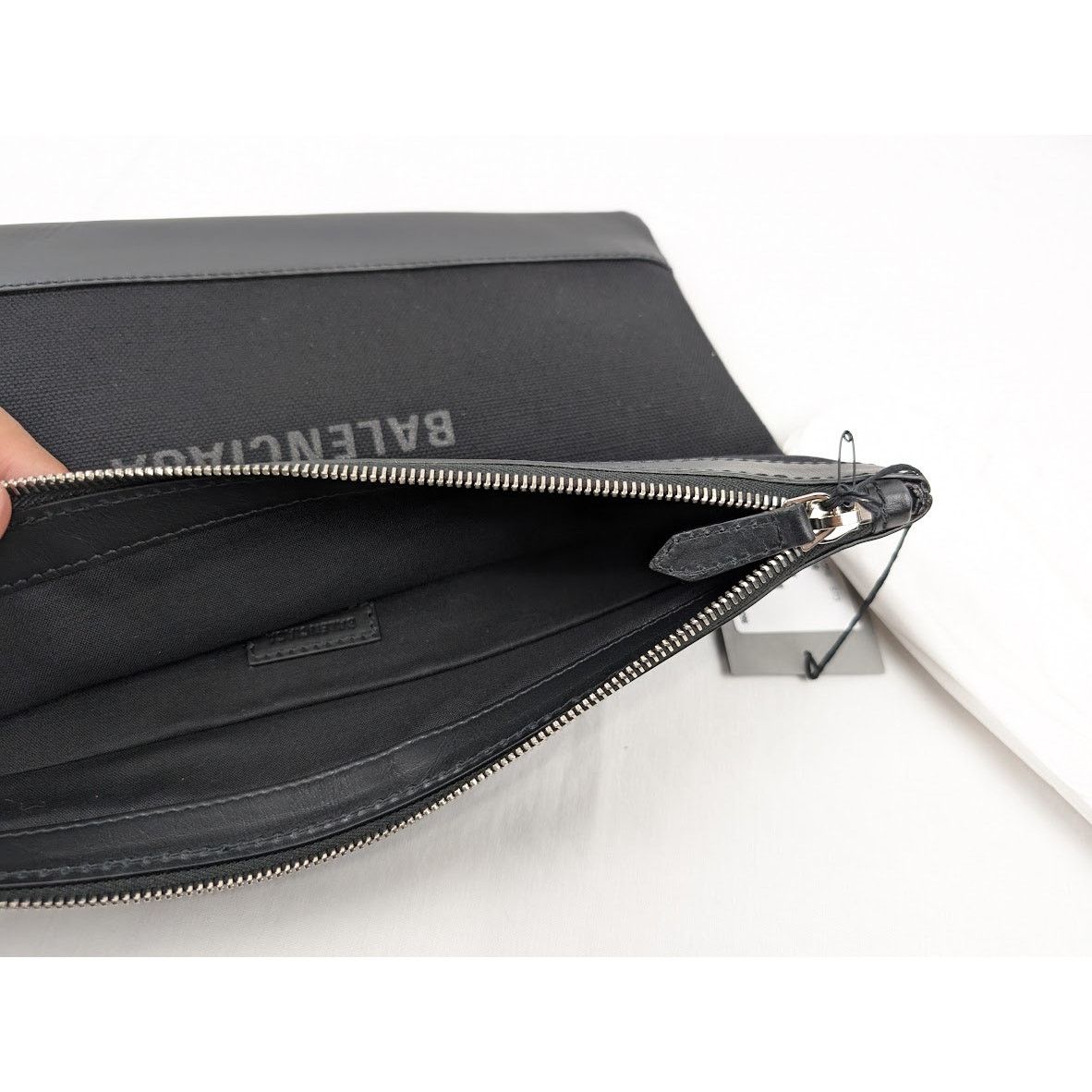 Balenciaga o1rshd1 Size: OS / Toile De Coton Navy Money Clip Case Noir Size ONE SIZE - 15 Thumbnail