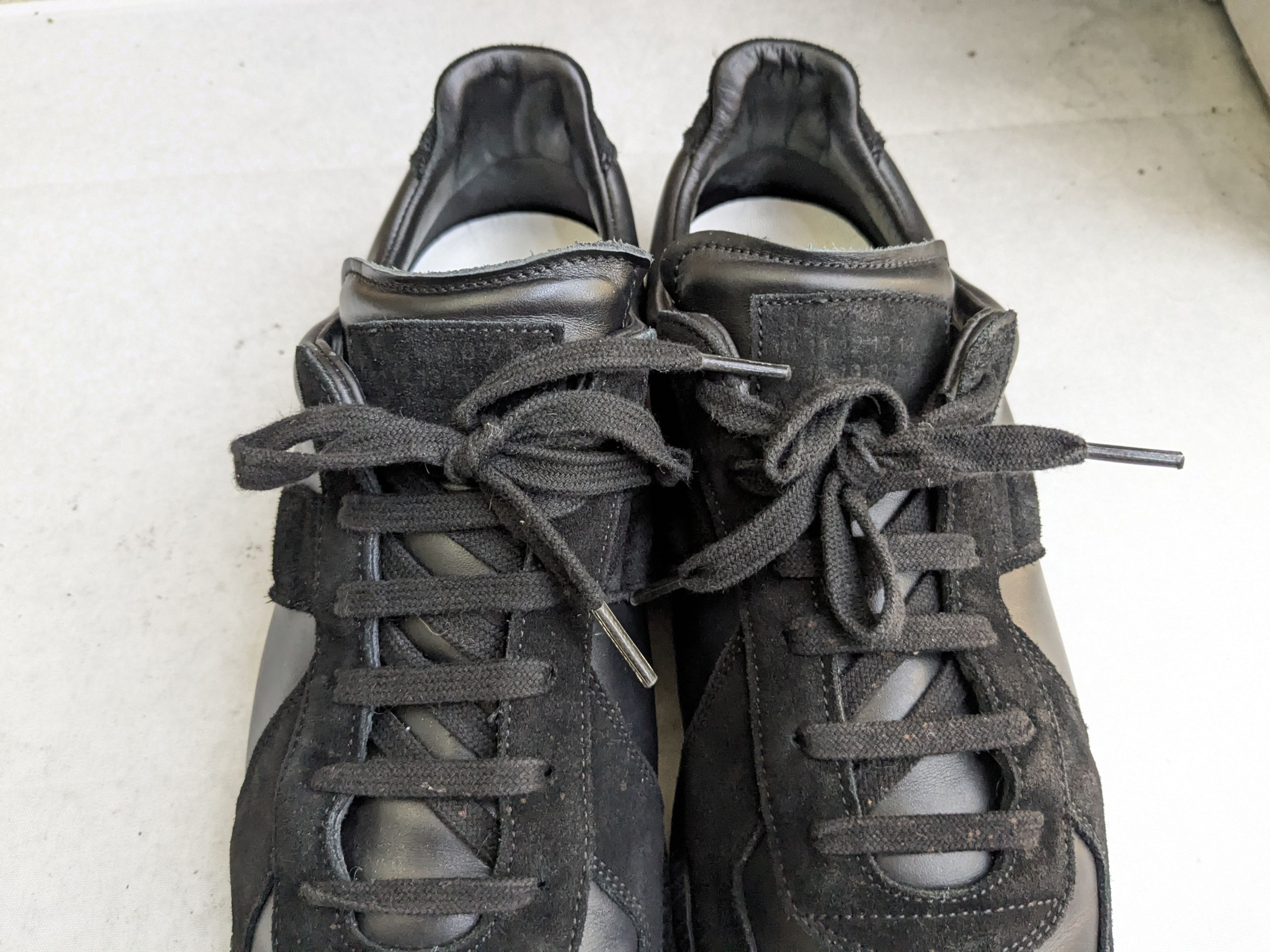 Maison Margiela Maison Margiela GAT Replica Black 12 45 Low Tops Size US 12 / EU 45 - 7 Thumbnail