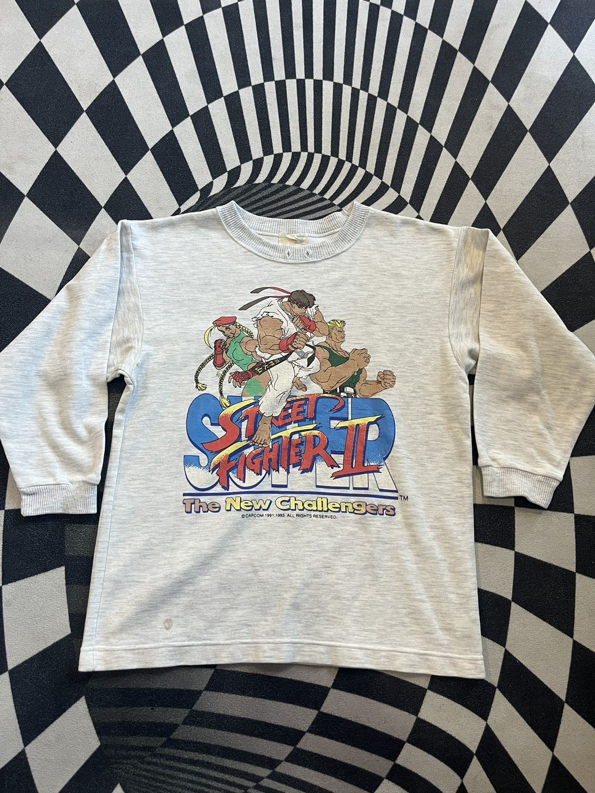 Anime Vintage STREET FIGHTER ll 1993’s CAPCOM (kid size) Sweater Size US S / EU 44-46 / 1 - 3 Thumbnail