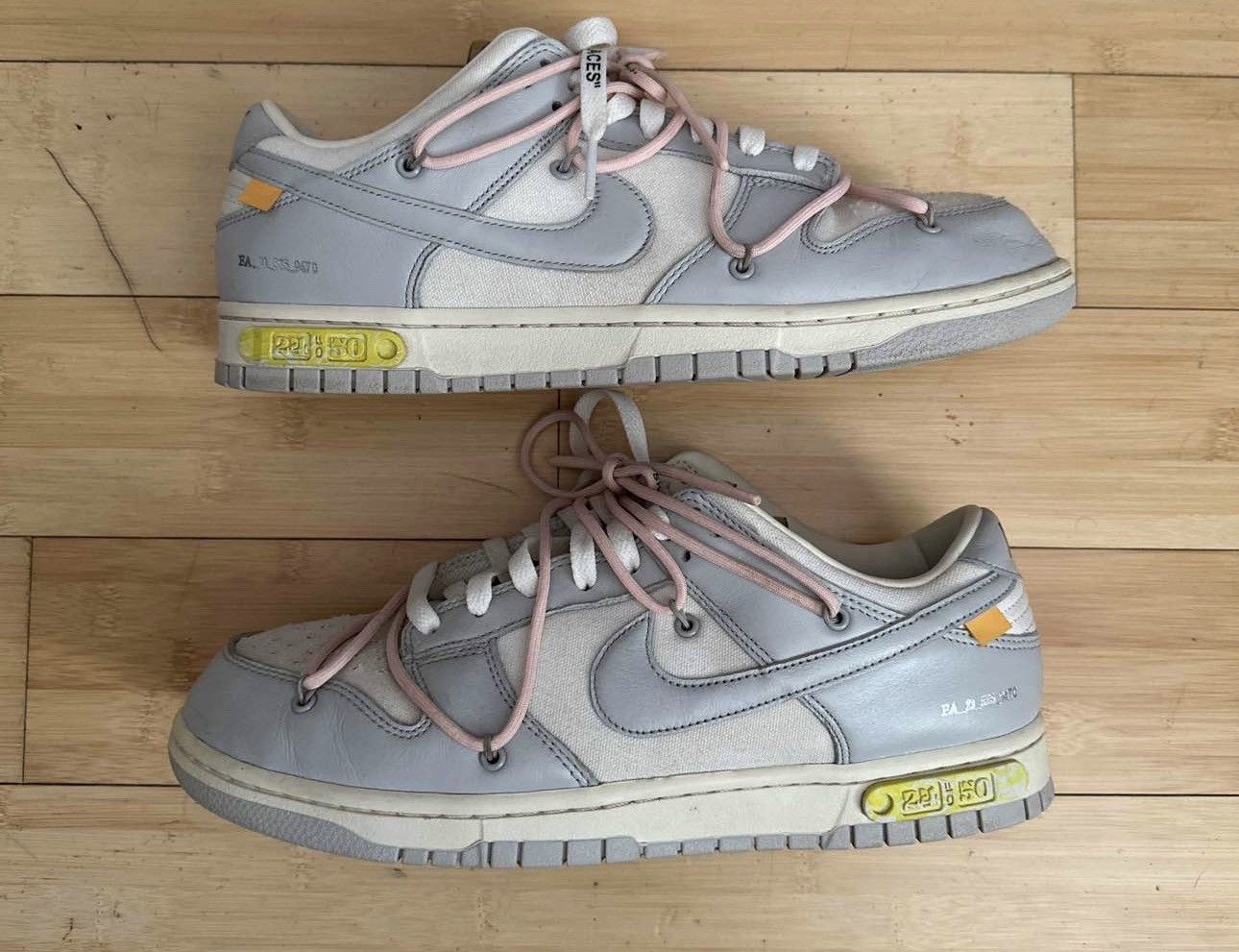 Pre-owned Nike X Off White Nike Dunk Lot 24 Shoes In White