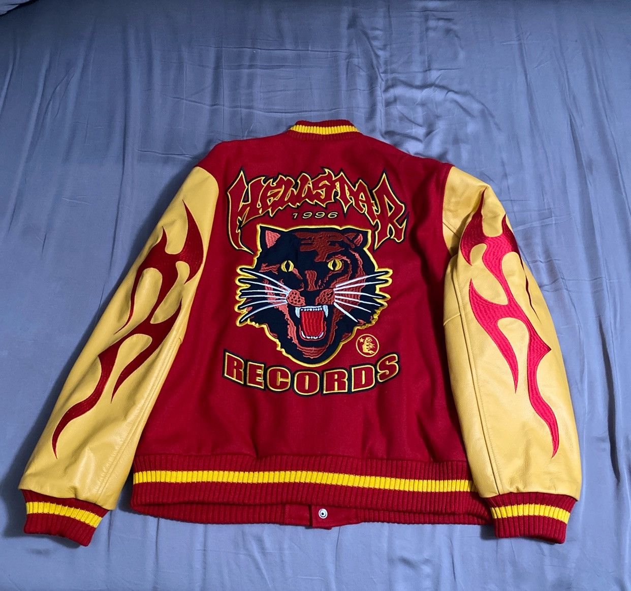 HELLSTAR Hellstar Records Werewolf Varsity Letterman Jacket Brand New Size US L / EU 52-54 / 3 - 2 Thumbnail