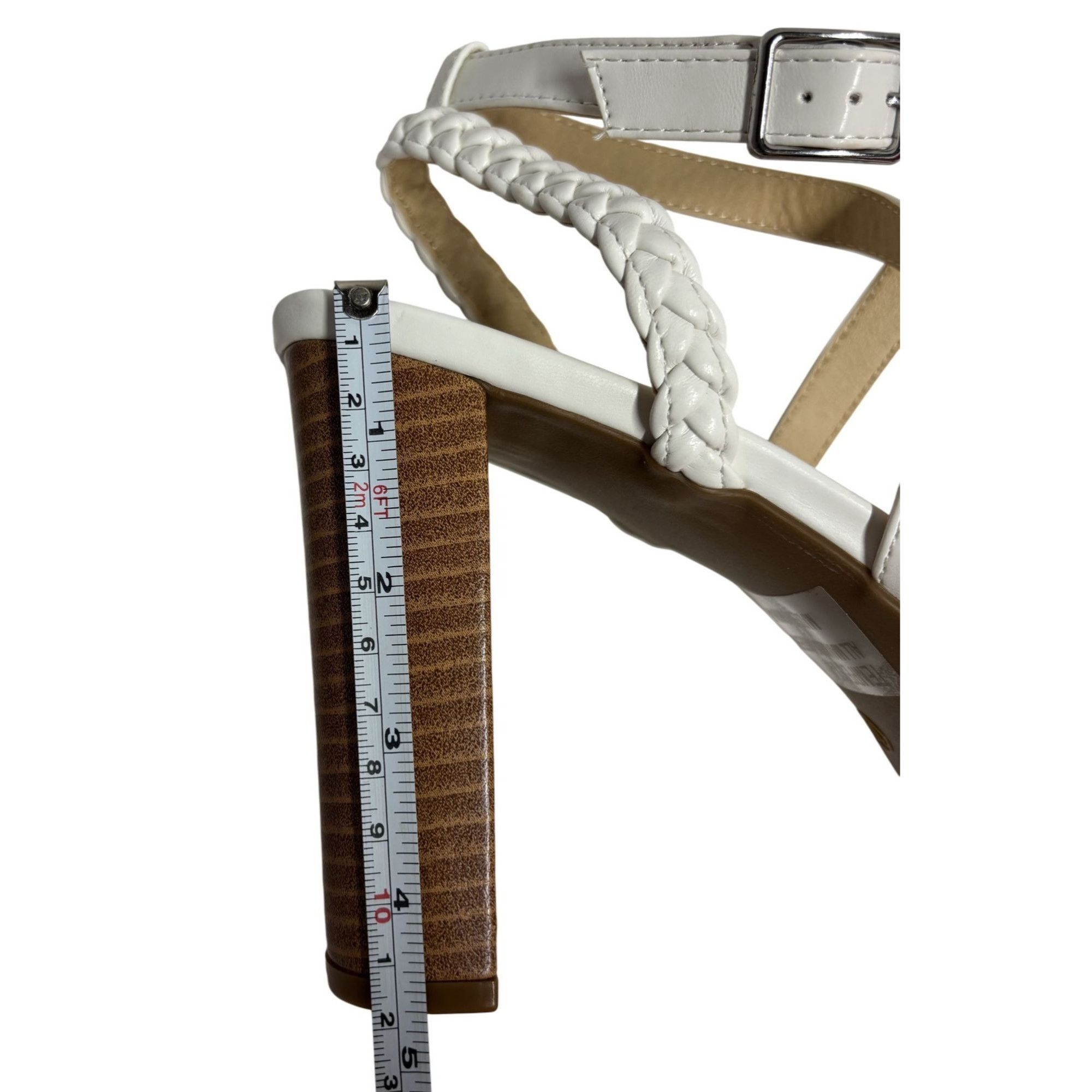 Other KAYLEEN / Tempest-8 / White / Platform / Block Heel / Sandal Size US 10 / IT 40 - 5 Thumbnail
