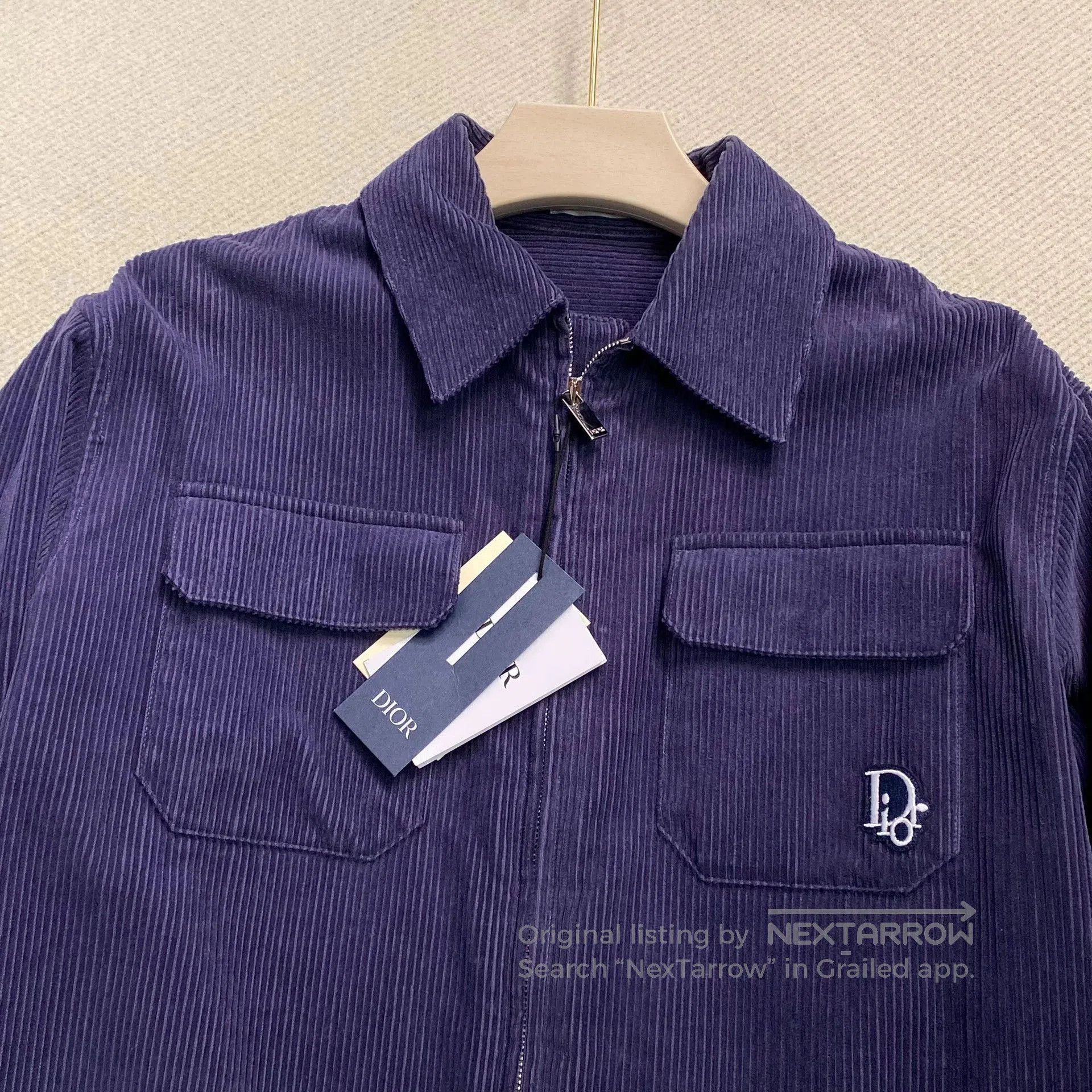 Dior Dior Purple Corduroy Zip Jacket. Size US L / EU 52-54 / 3 - 3 Thumbnail