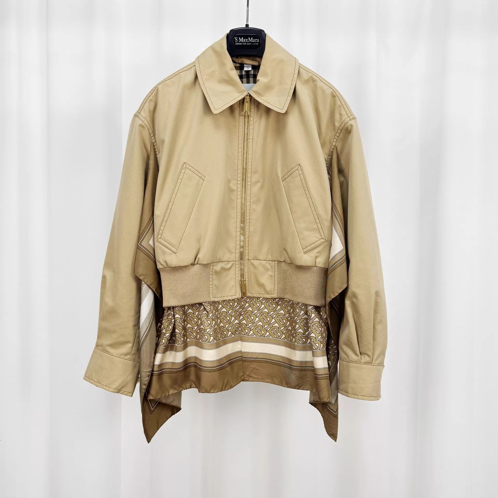 Burberry Burberry Silk Lined Check Jacket UK4 95 New Size XS / US 0-2 / IT 36-38 - 1 Thumbnail