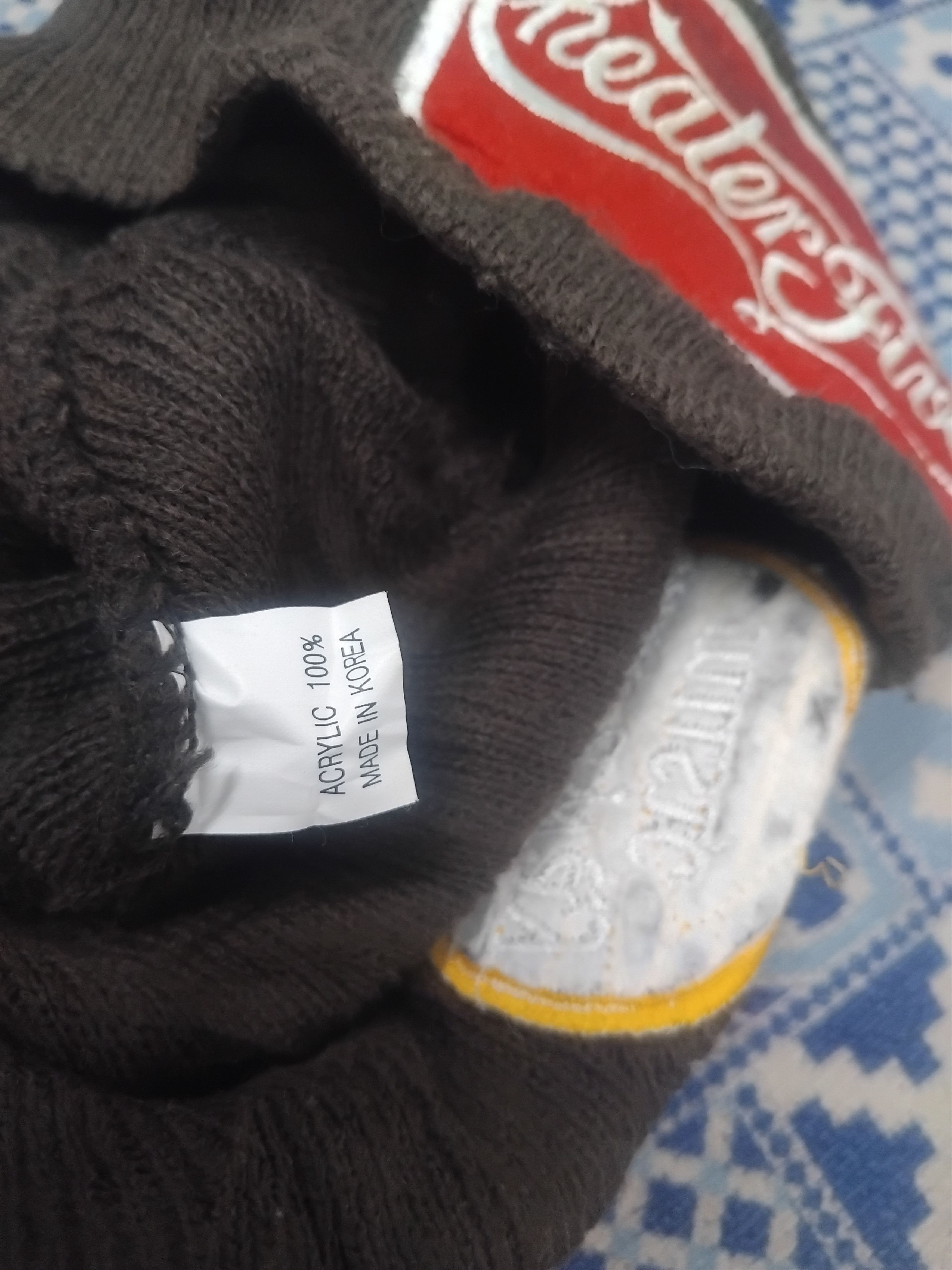 Japanese Brand Patches chocolate beanie Size ONE SIZE - 2 Thumbnail