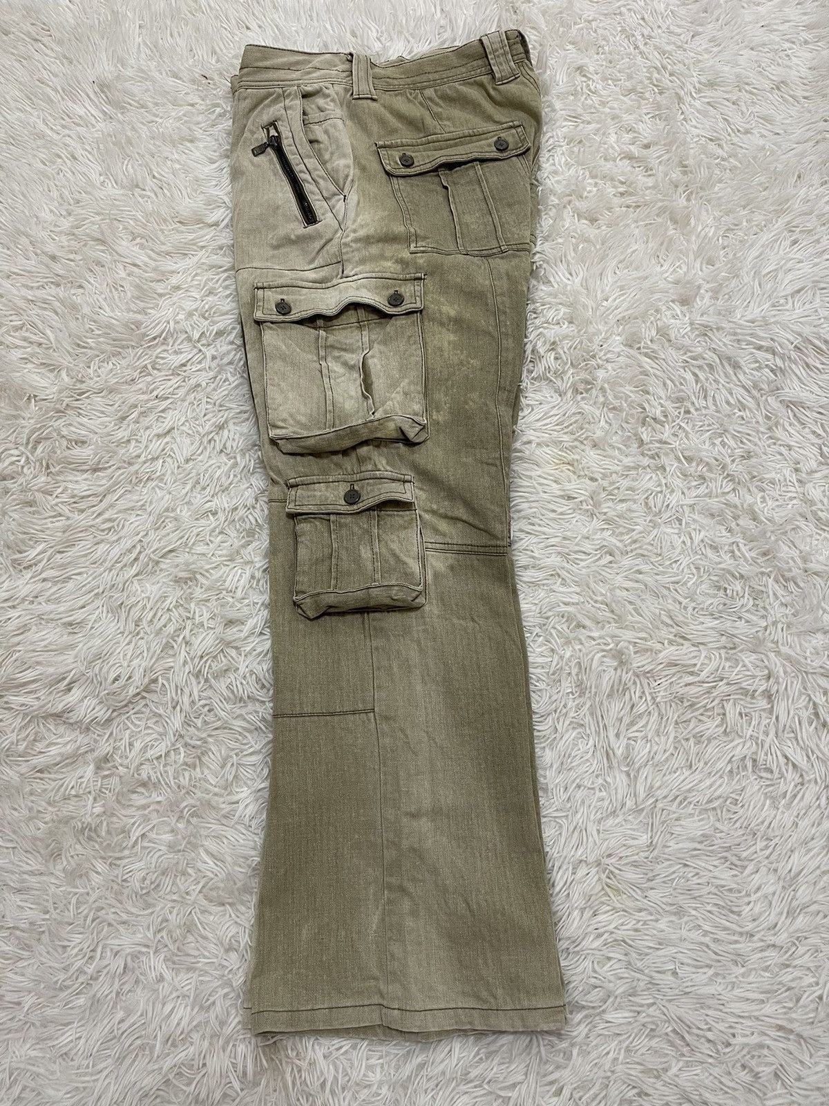 Japanese Brand × semanticdesign Distressed Semantic Design Bleached Flared Leg Pants Size US 32 / EU 48 - 12 Thumbnail