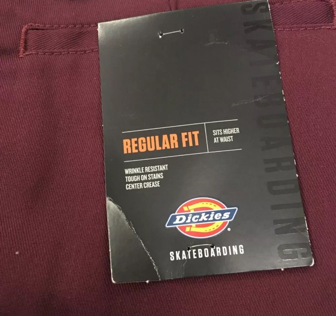 Dickies DICKIES 30x30 Classic Skateboarding Pants Regular Fit Maroon Size US 30 / EU 46 - 5 Thumbnail