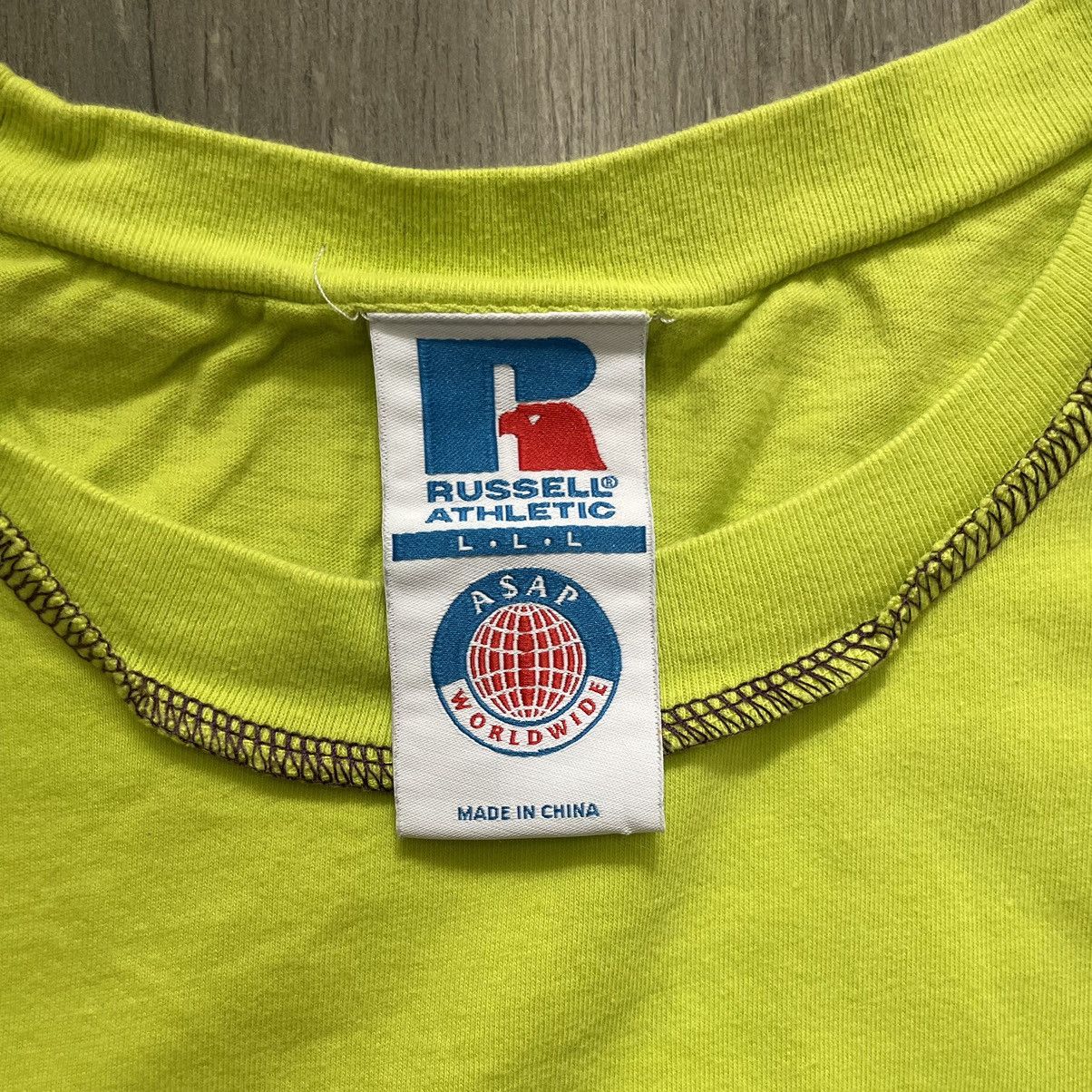 Rap Tees Russell Athletic A$AP Worldwine Size US L / EU 52-54 / 3 - 5 Thumbnail