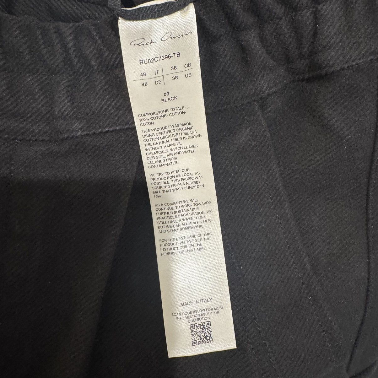 Rick Owens Rick Owens Mastodon Cargo Pants in Black Size US 38 / EU 54 - 10 Thumbnail
