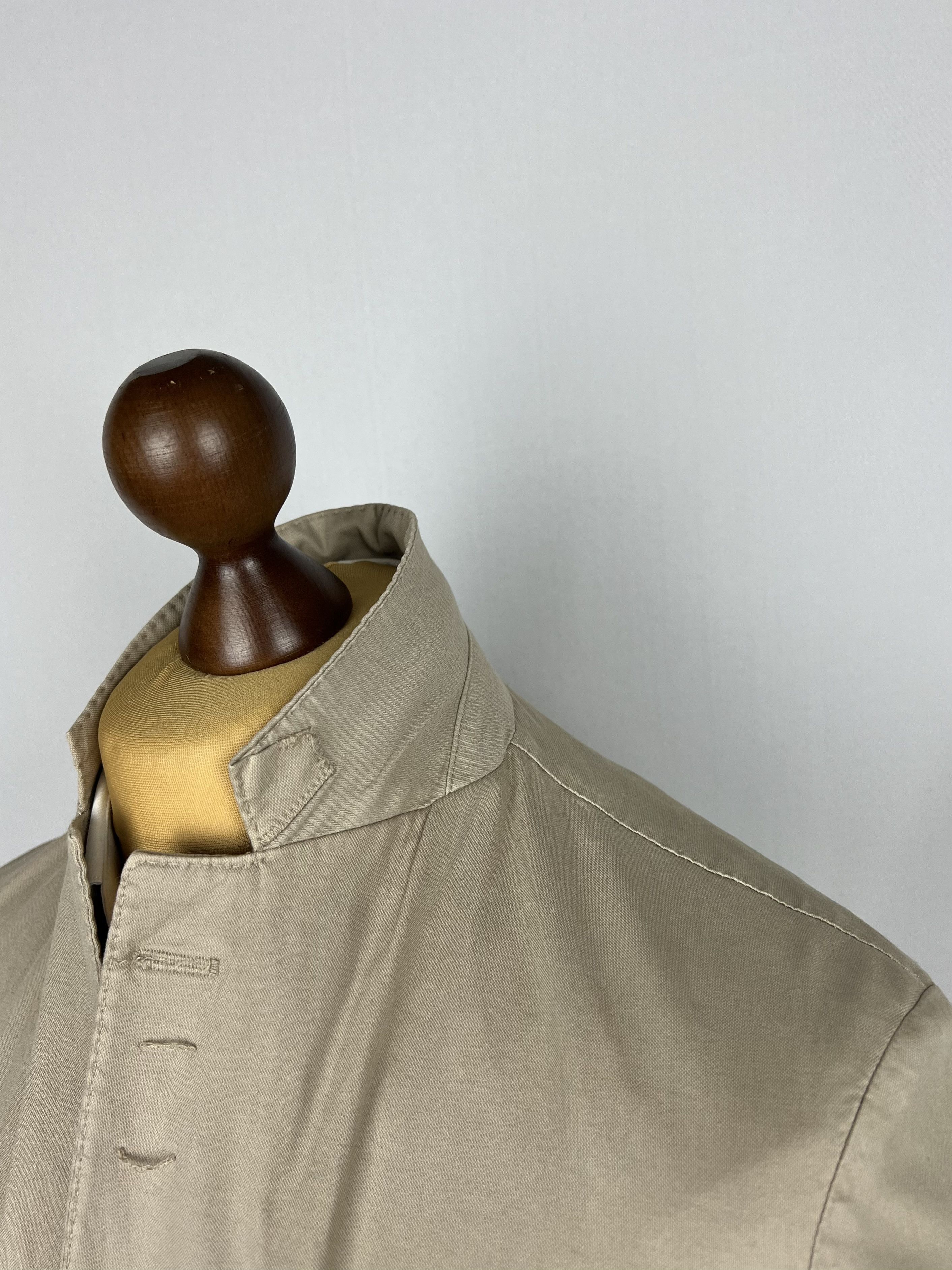Hackett London Solid Stretch Cotton Unlined Casual Sport Coat Size 36R - 6 Thumbnail