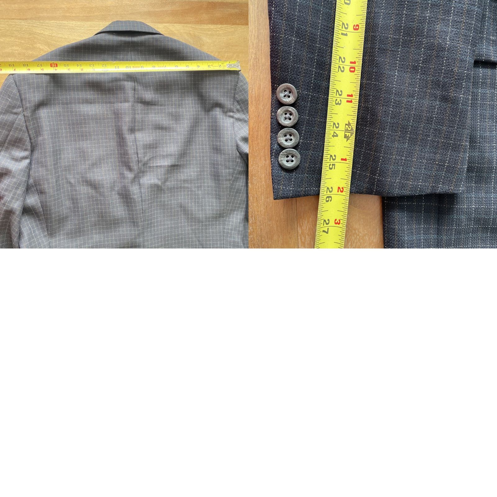 Vintage VINTAGE Hickey Freeman Sport Coat Jacket Mens 44R Black Windowpane Wool Coat Regular Notch 2-Button 4-Button? Size US S / EU 44-46 / 1 - 9 Thumbnail