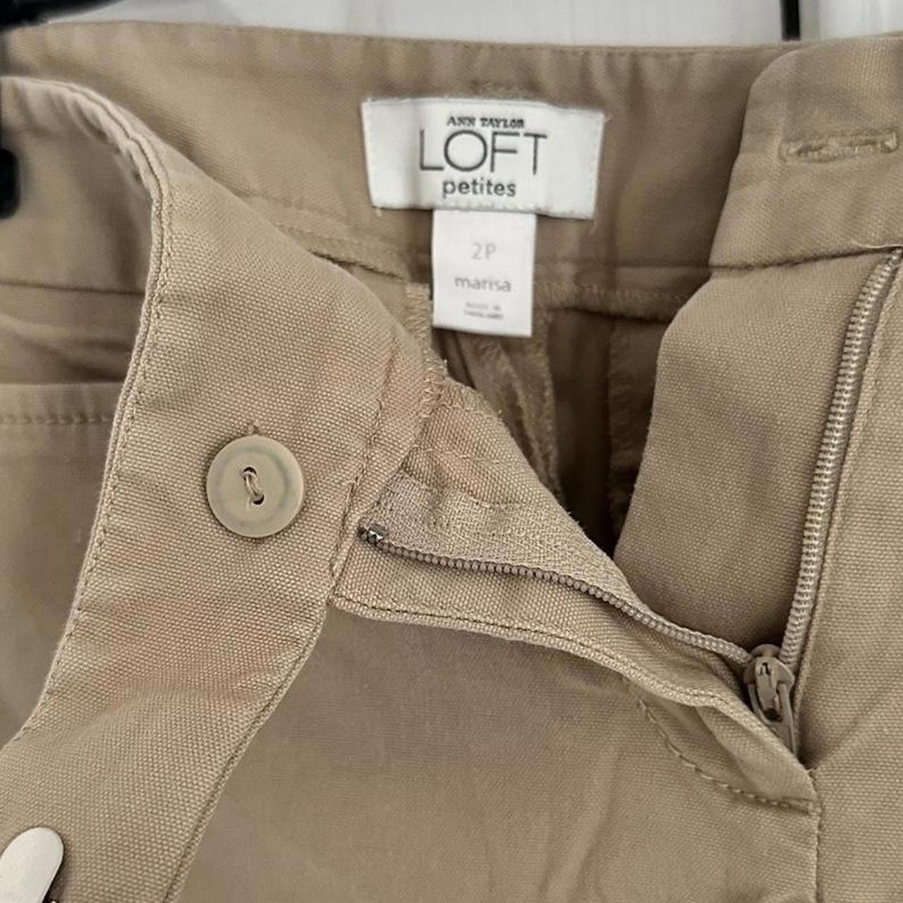 Designer LOFT Women's Tan and Brown Trousers Size 26" / US 2 / IT 38 - 3 Thumbnail